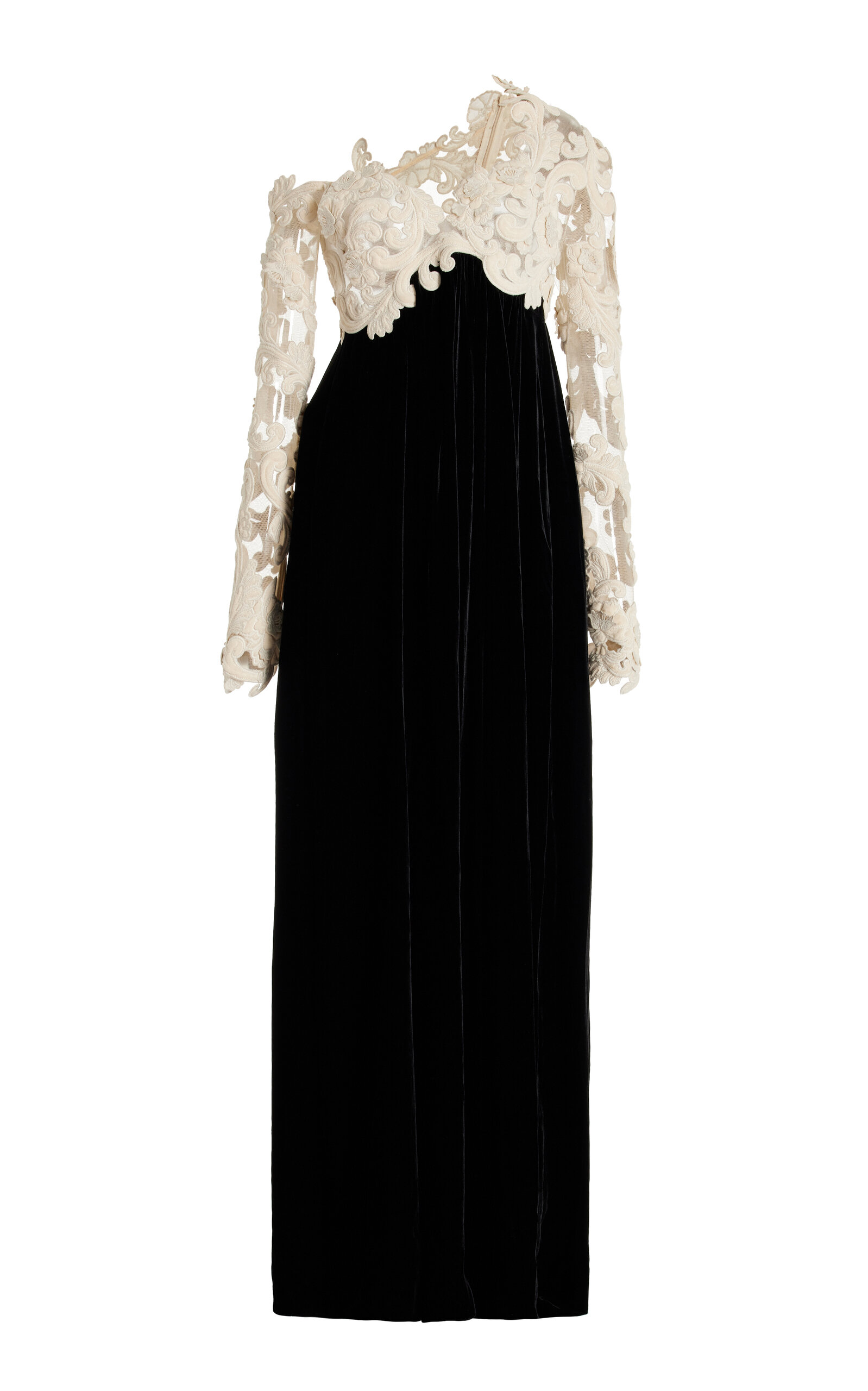 Zimmermann Sensory Lace and Velvet Gown