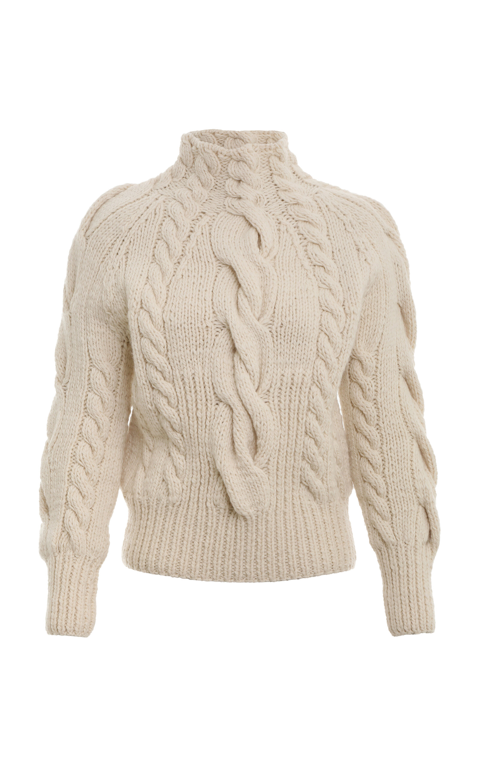 Zimmermann Luminosity Cable-knit Wool Sweater In Cream