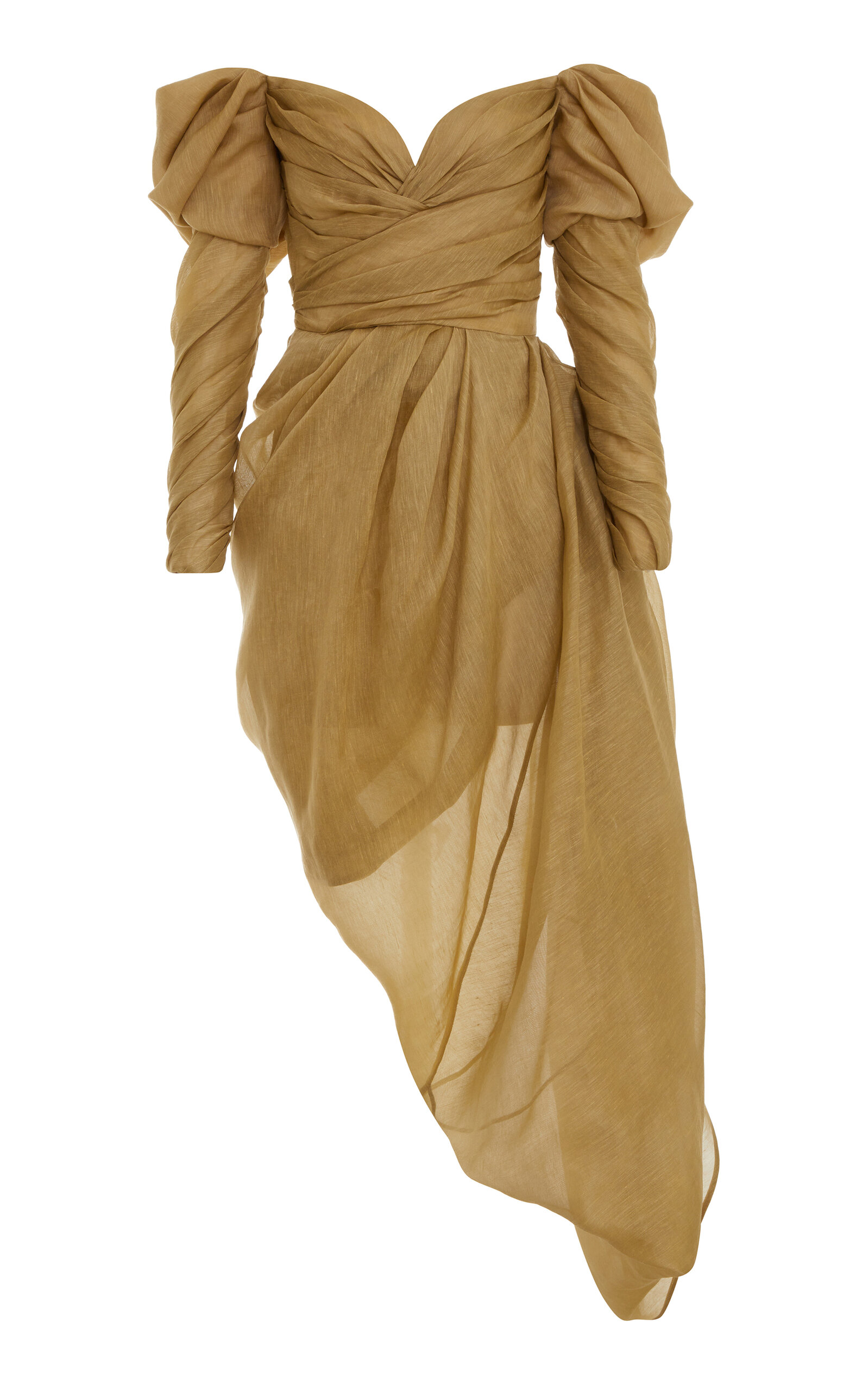 zimmermann wrap dress olive