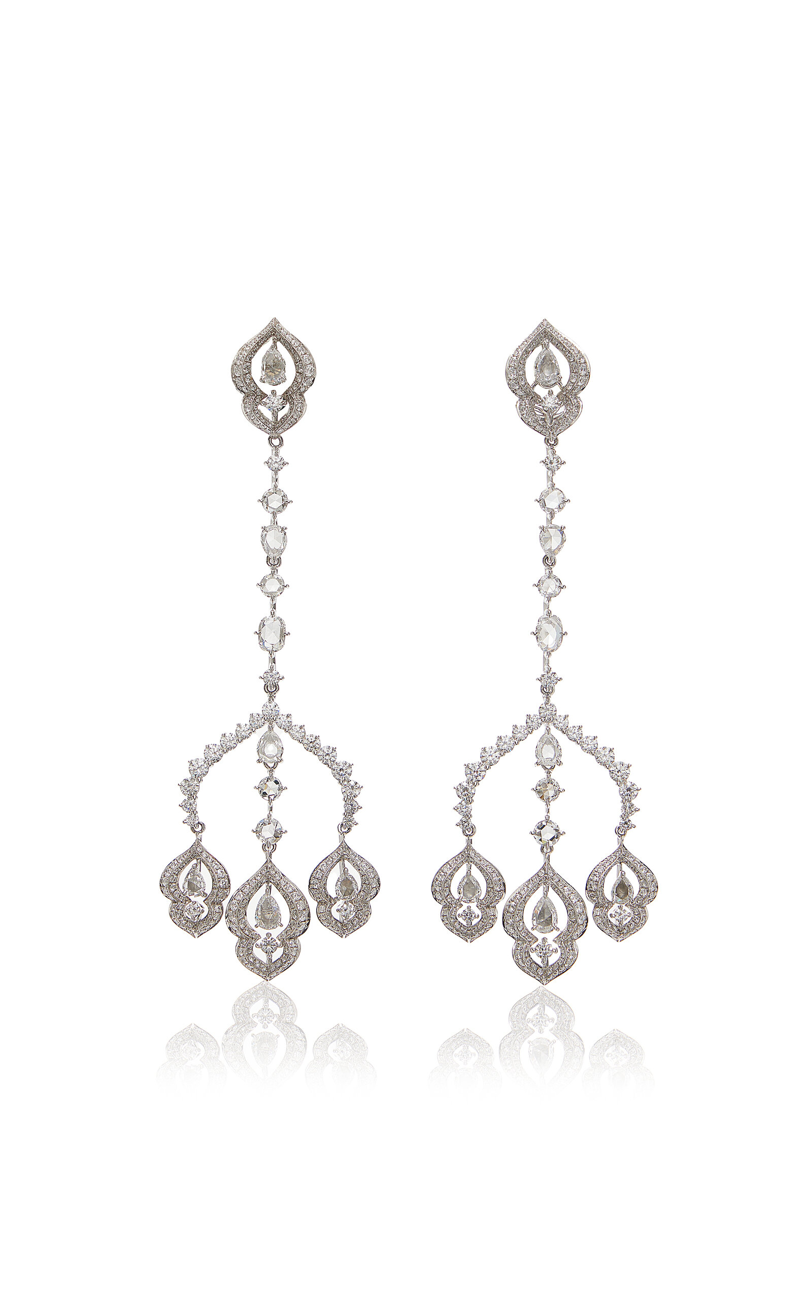 Harakh Haveli 18k White Gold Diamond Earrings