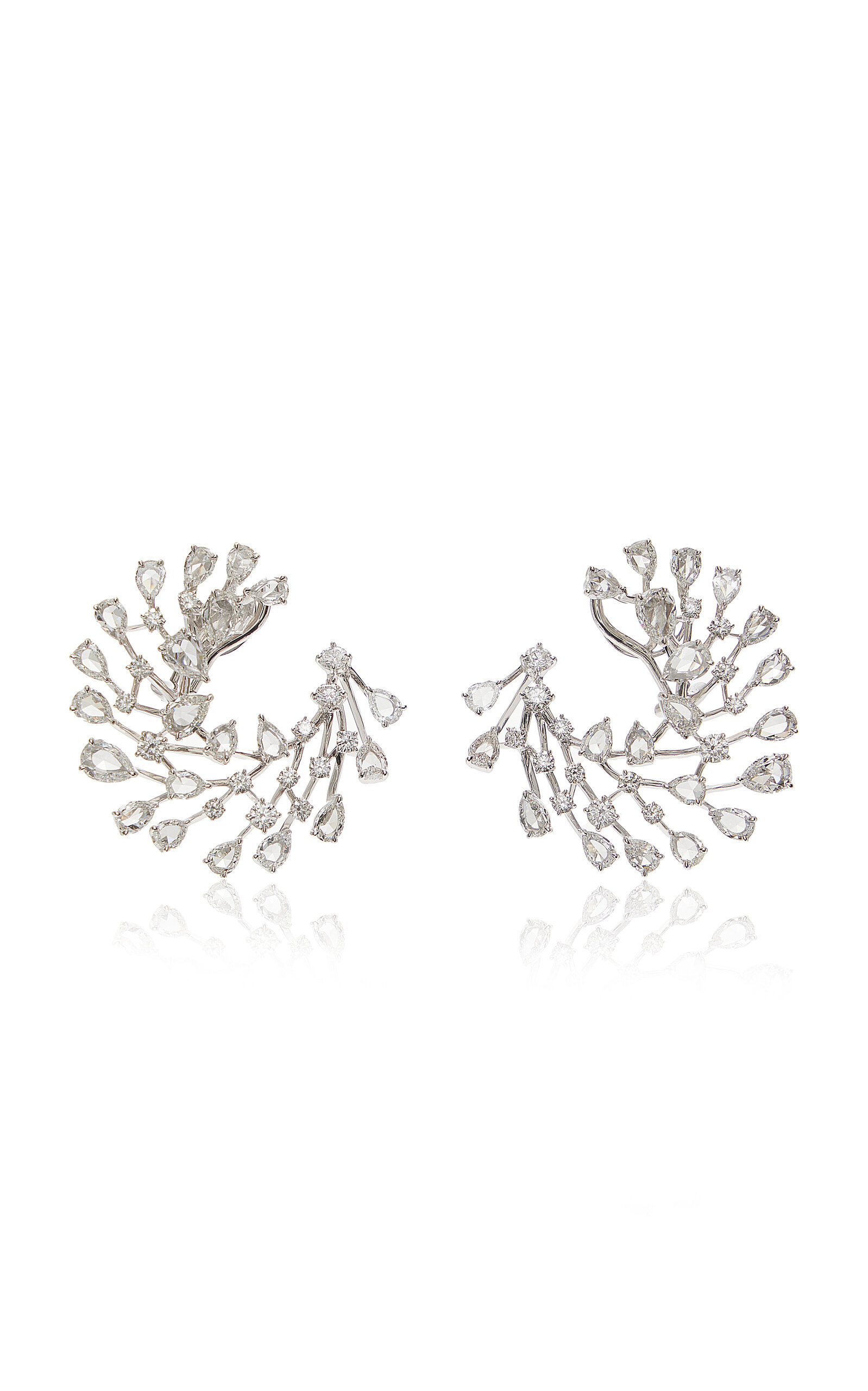 Harakh Women's Cascade 18K White Gold Diamond Earrings