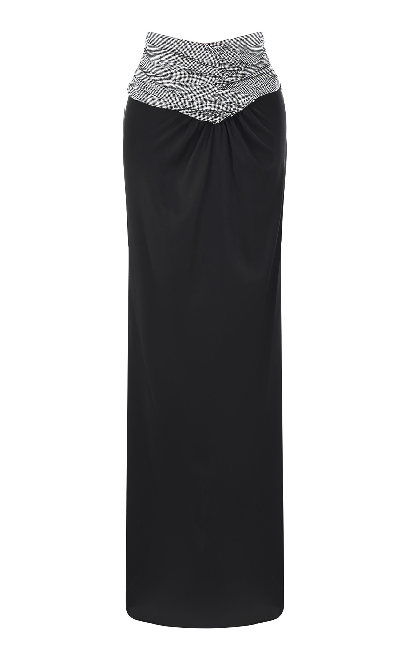New Arrivals Âgnes Crystal-trimmed Maxi Skirt In Black