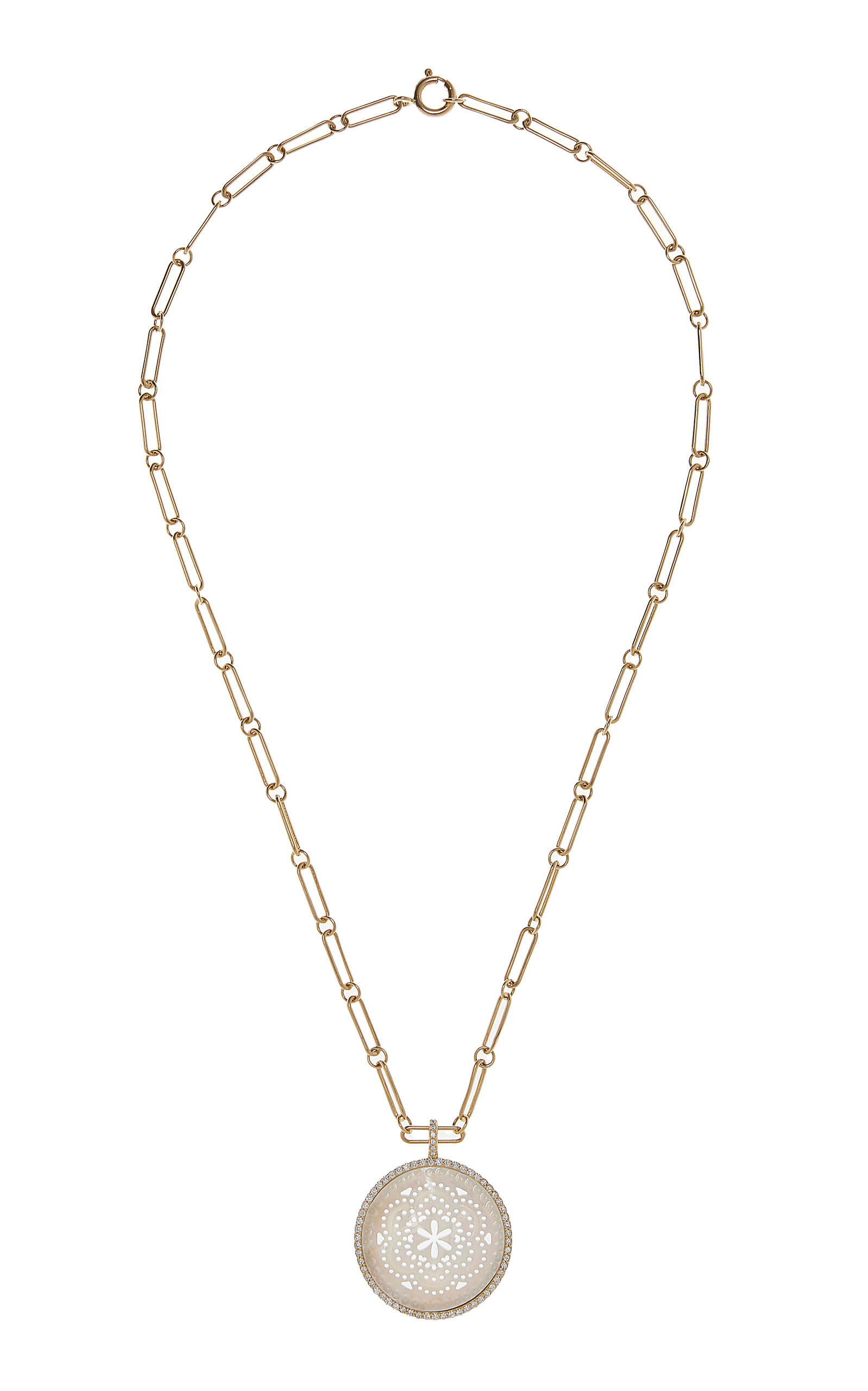 Ashley McCormick Women's 18K Gold Diamond Tamarin Necklace