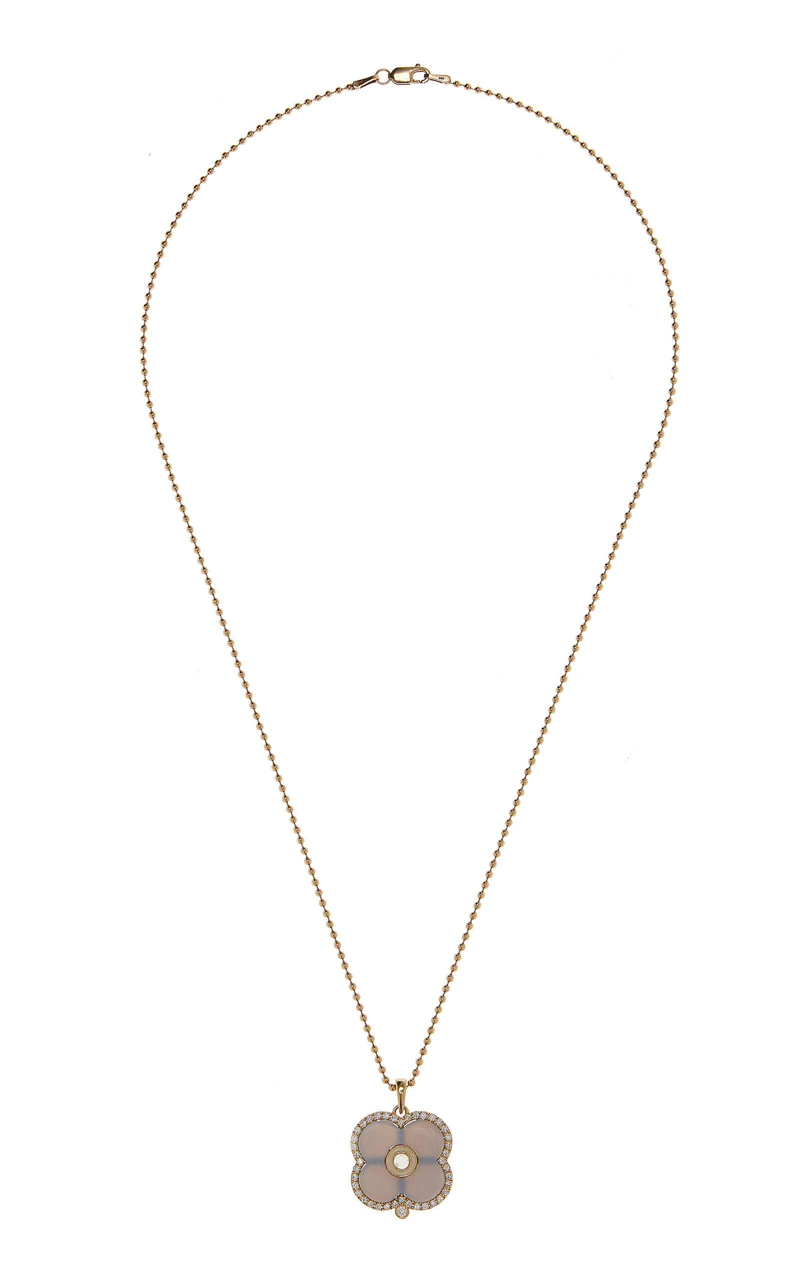 Ashley McCormick Women's 18K Gold Pavé Diamond Evil Eye Necklace