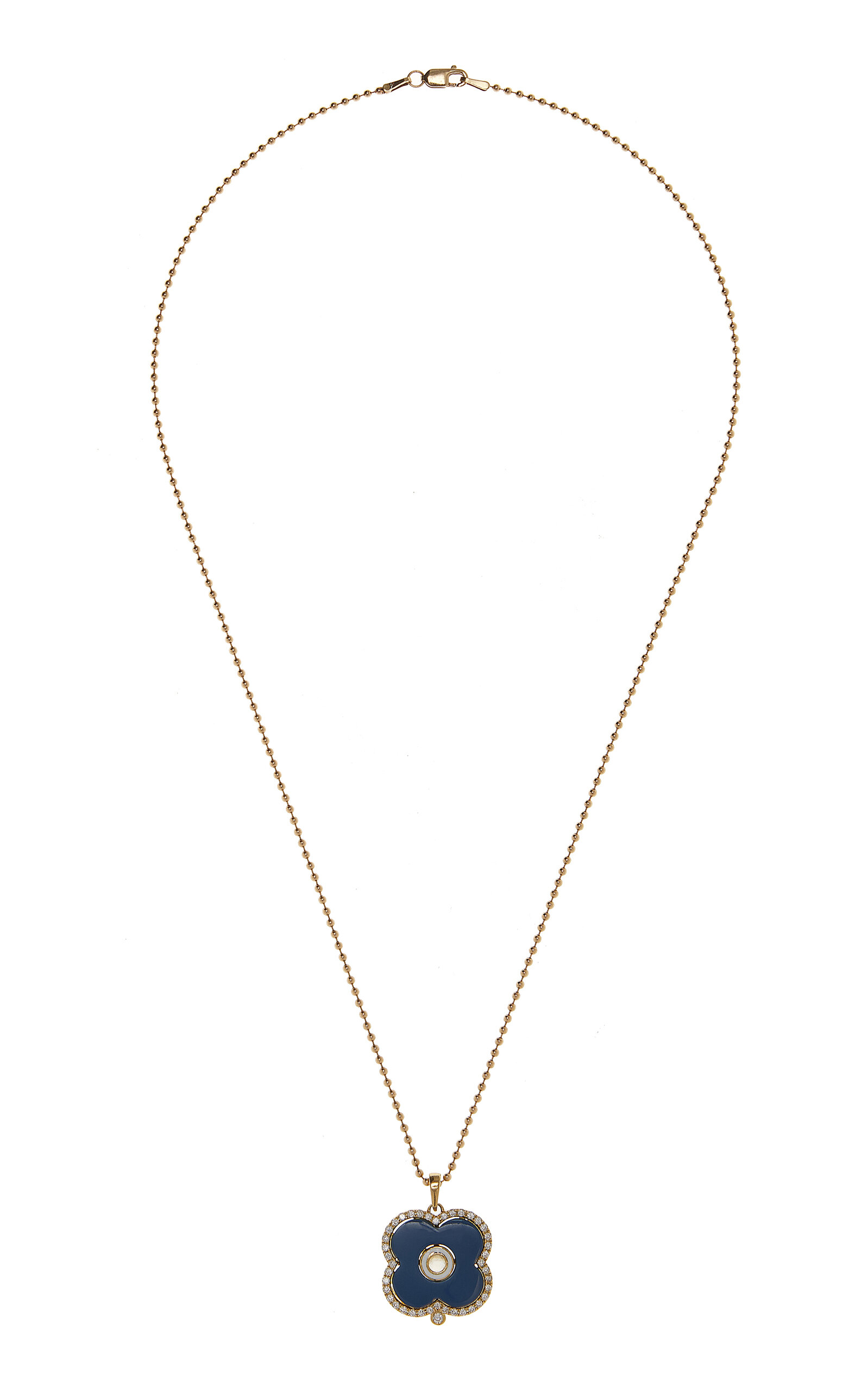 Ashley McCormick Women's 18K Gold Pave Diamond Evil Eye Necklace