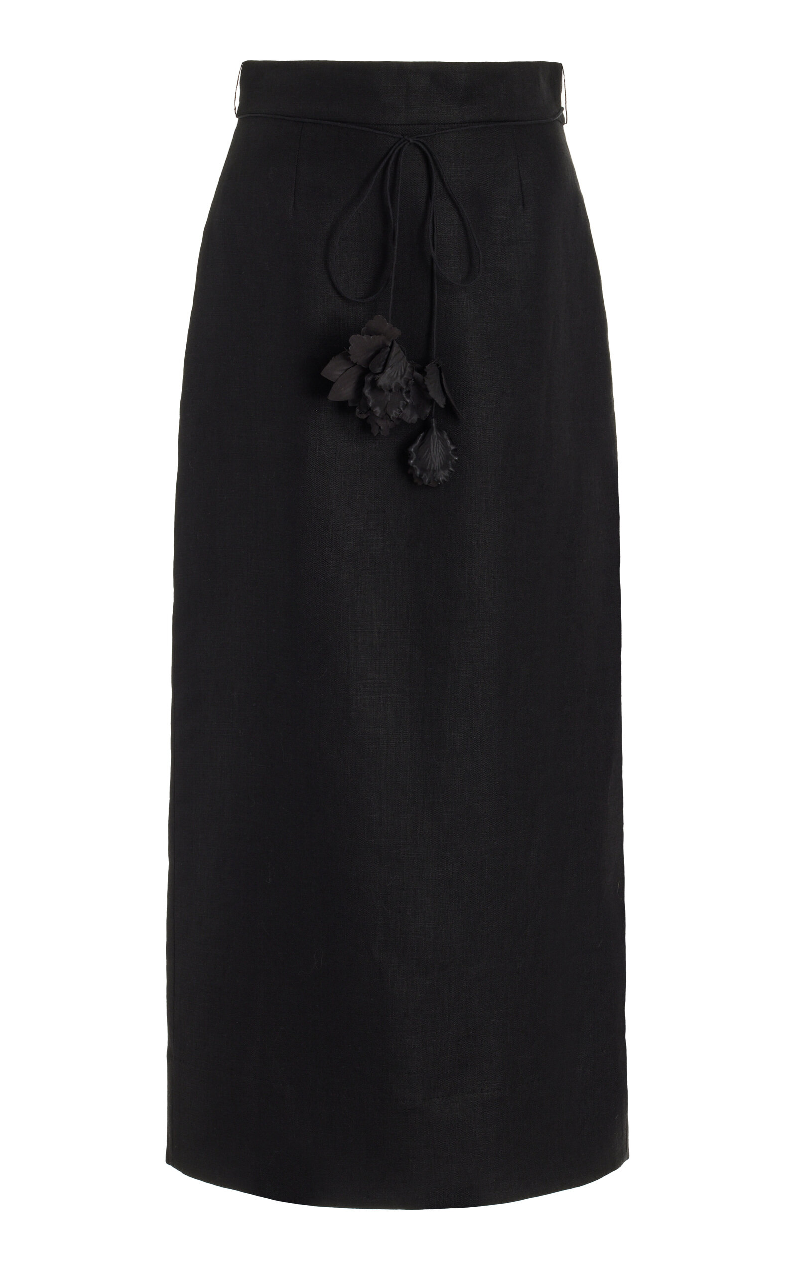 ZIMMERMANN LUMINOSITY LINEN MIDI PENCIL SKIRT