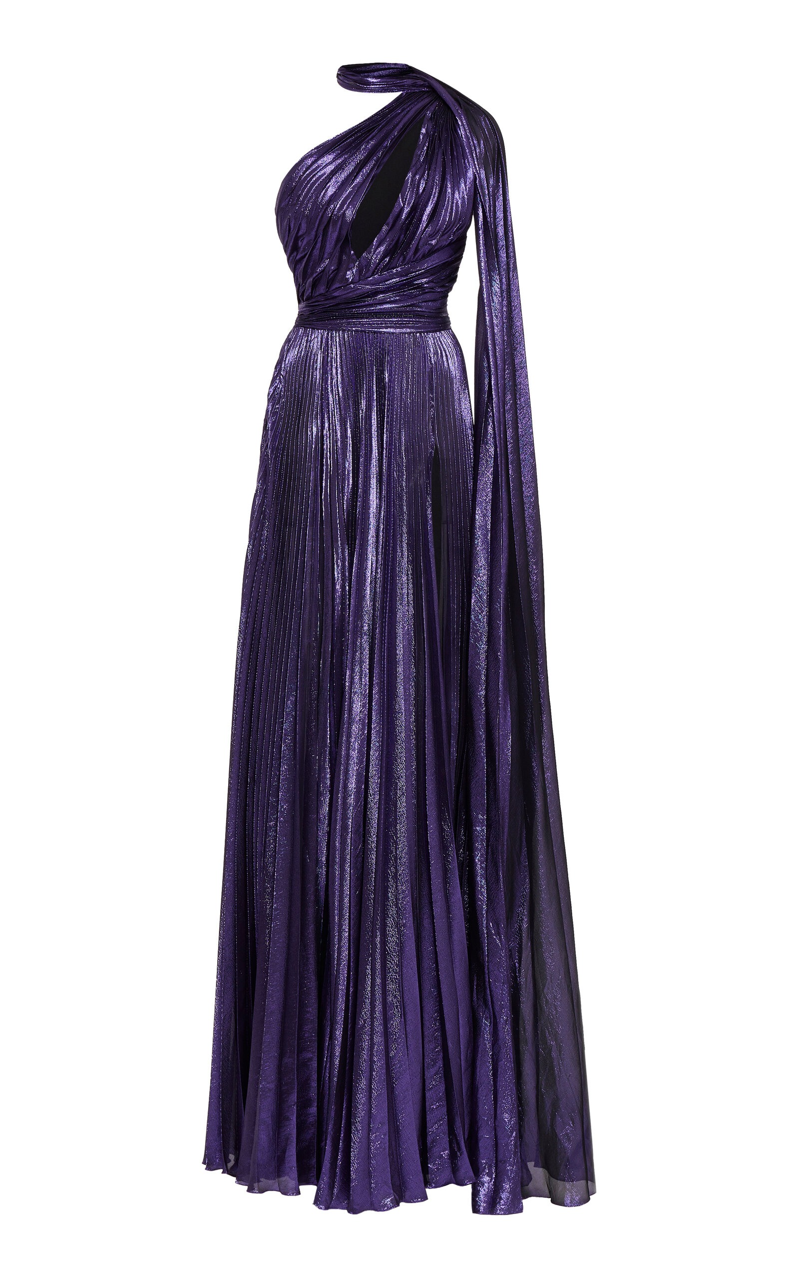 Zuhair Murad Women's Pleated Lam Gown In Purple | ModeSens