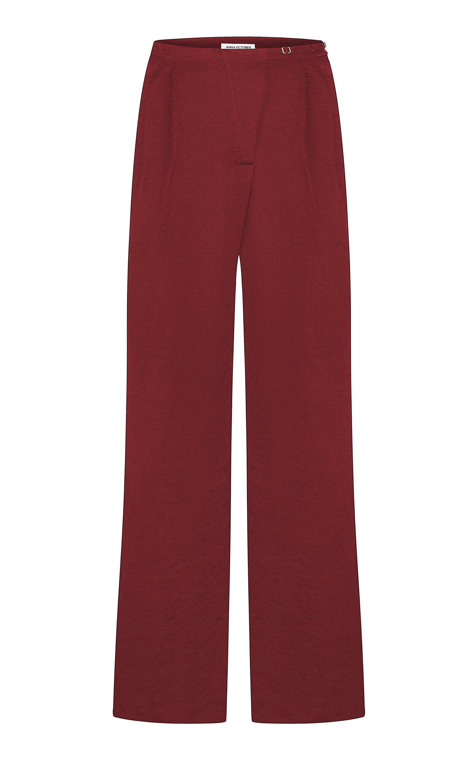 ANNA OCTOBER WOMEN'S FAINA CRINKLED STRAIGHT-LEG PANTS