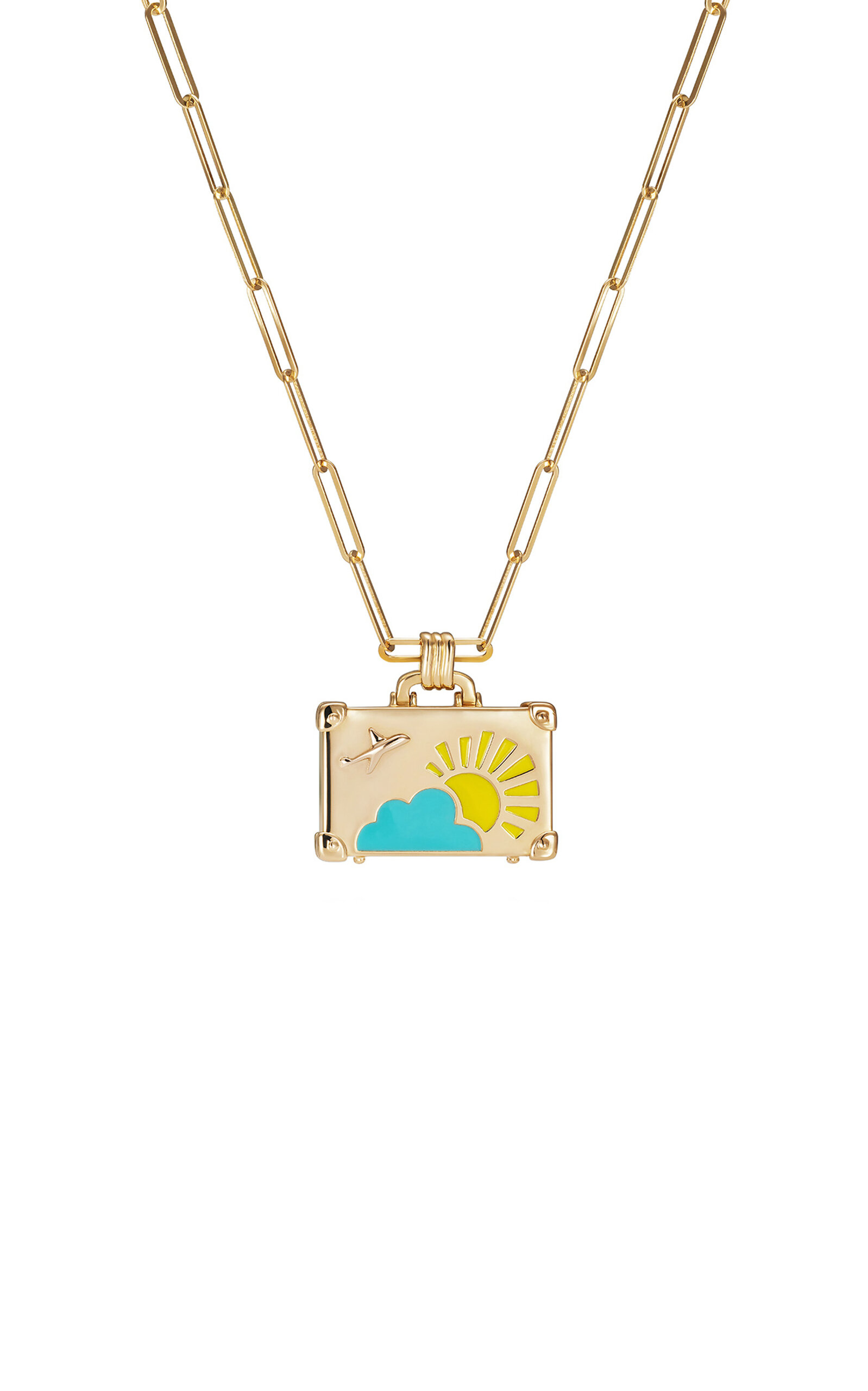 Shop Nevernot Weekend Trip 14k Yellow Gold Necklace