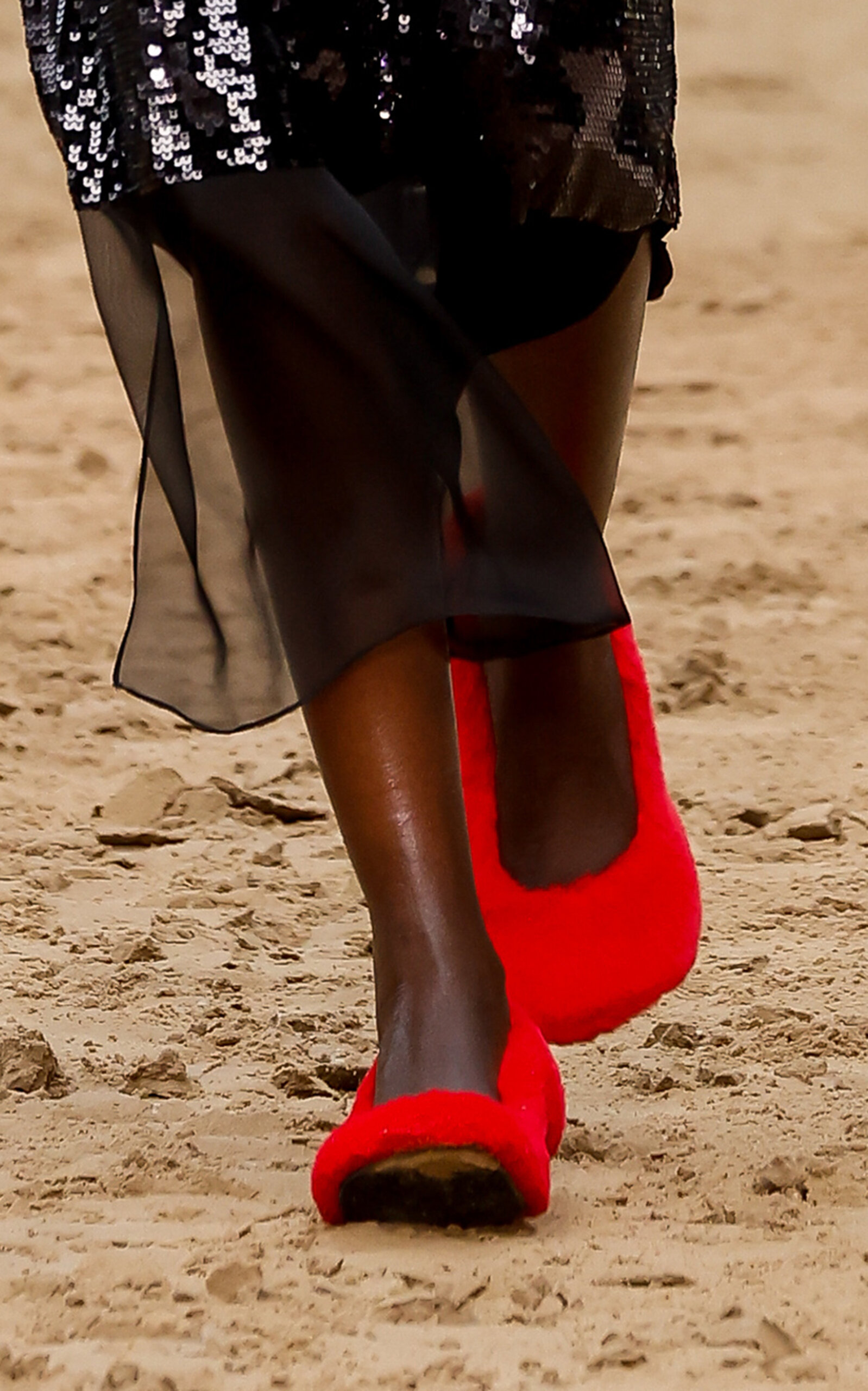 Stella Mccartney Women's Ryder Faux Fur Pumps In Red