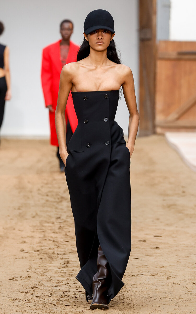 Stella Mccartney Moulded Wool Bustier Maxi Dress In Black | ModeSens Stella Mccartney Moulded Wool Bustier Maxi Dress In Black | ModeSens