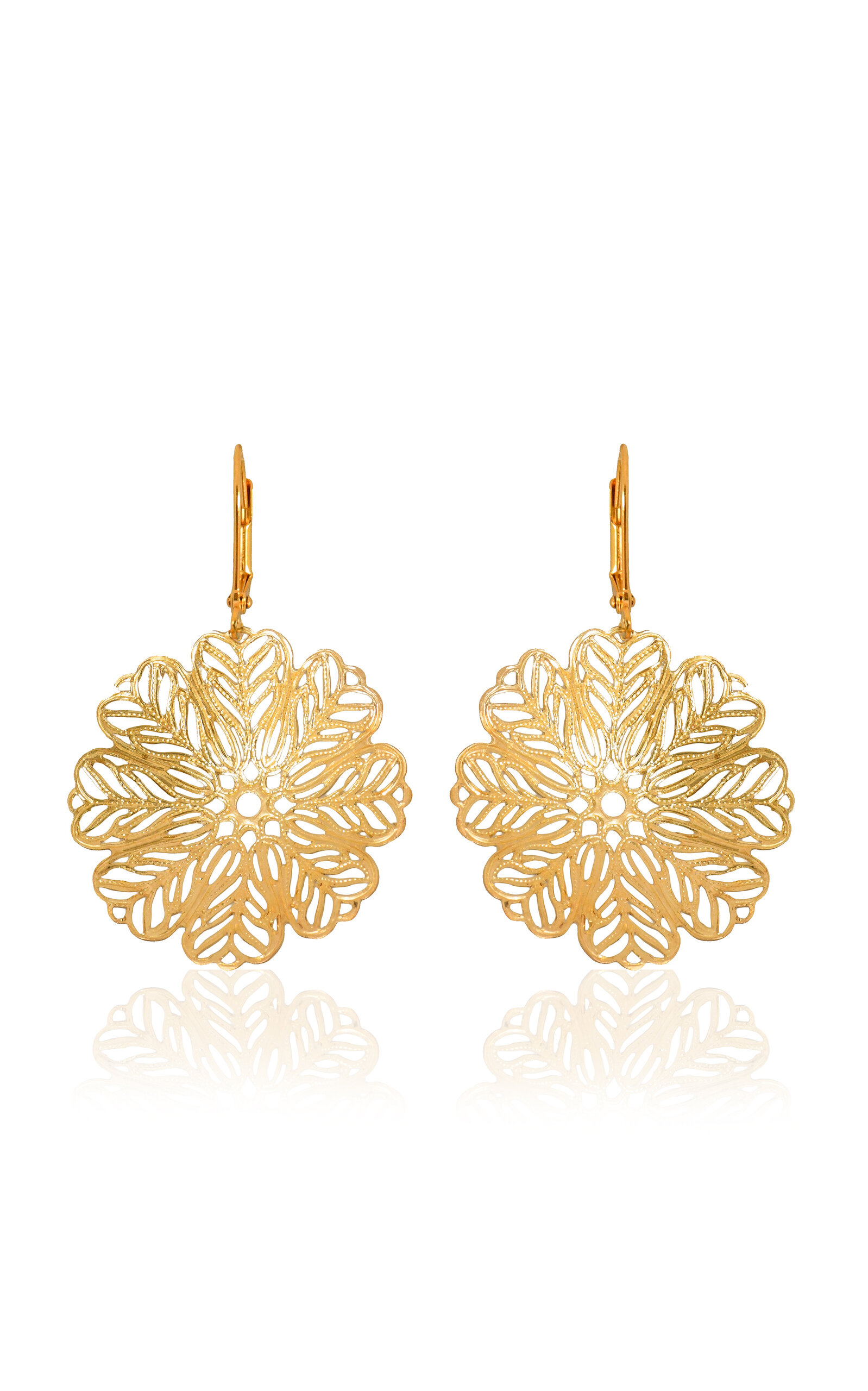 We Dream In Colour Pointelle Earrings - Gold - OS - Moda Operandi