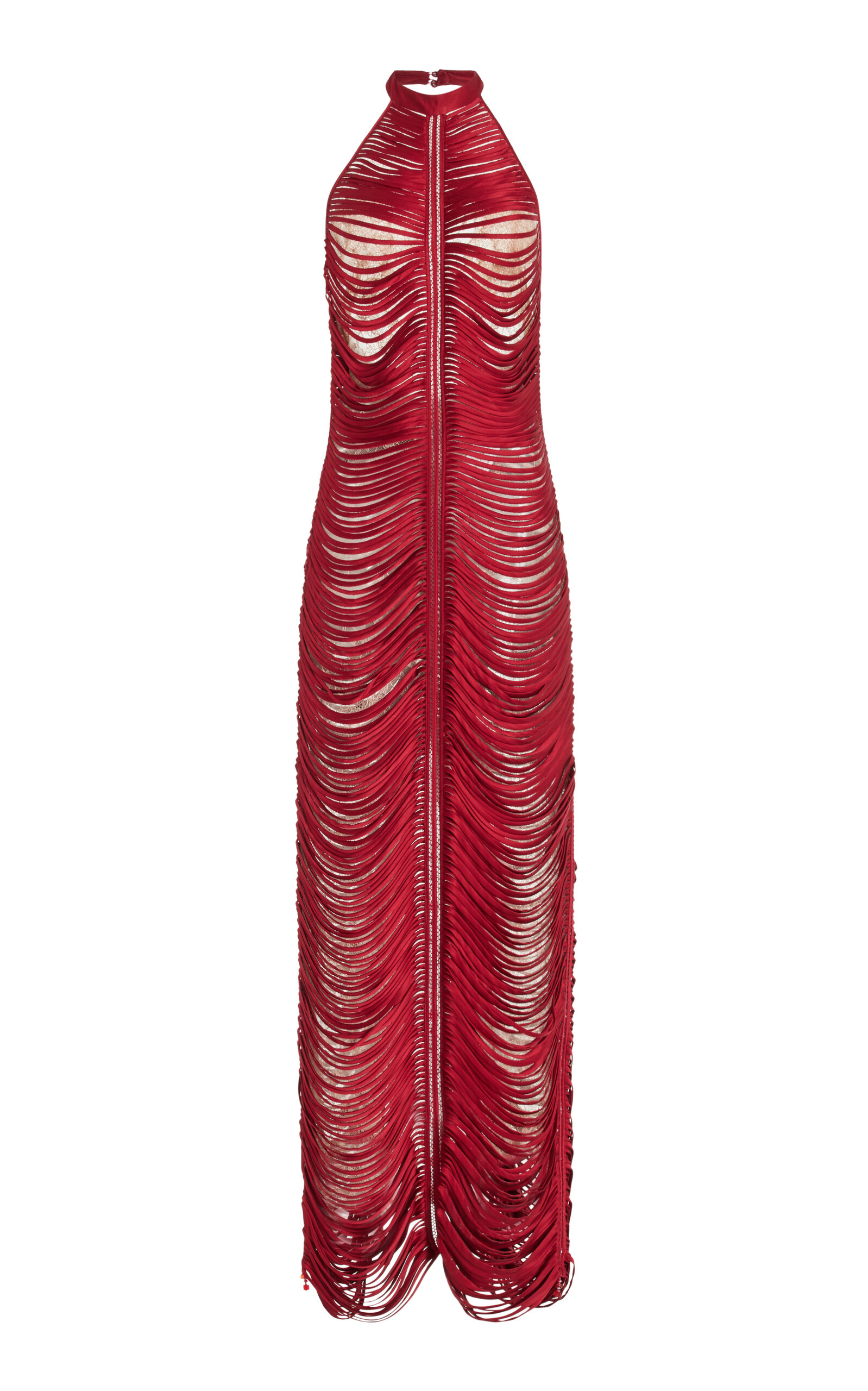 Francesca Miranda Solar Halter Silk Maxi Dress In Burgundy | ModeSens Francesca Miranda Solar Halter Silk Maxi Dress In Burgundy | ModeSens