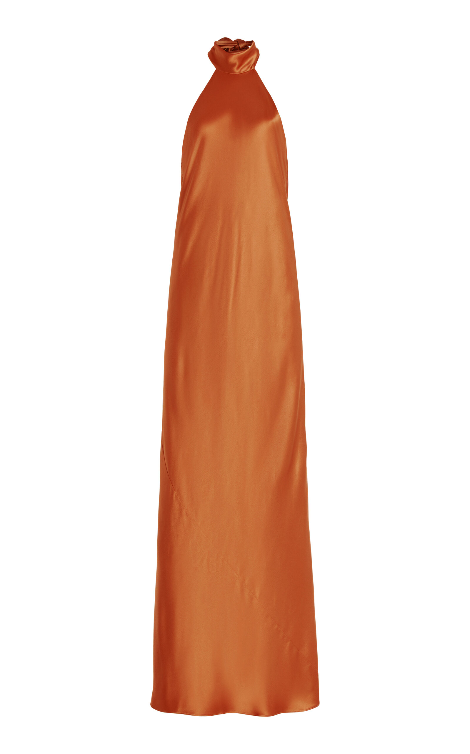 Mikaela Halter Silk Maxi Dress