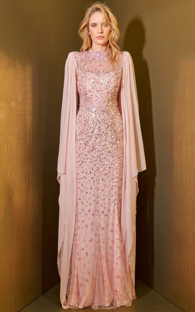 Jenny Packham Women's Rita Embellished Tulle Gown