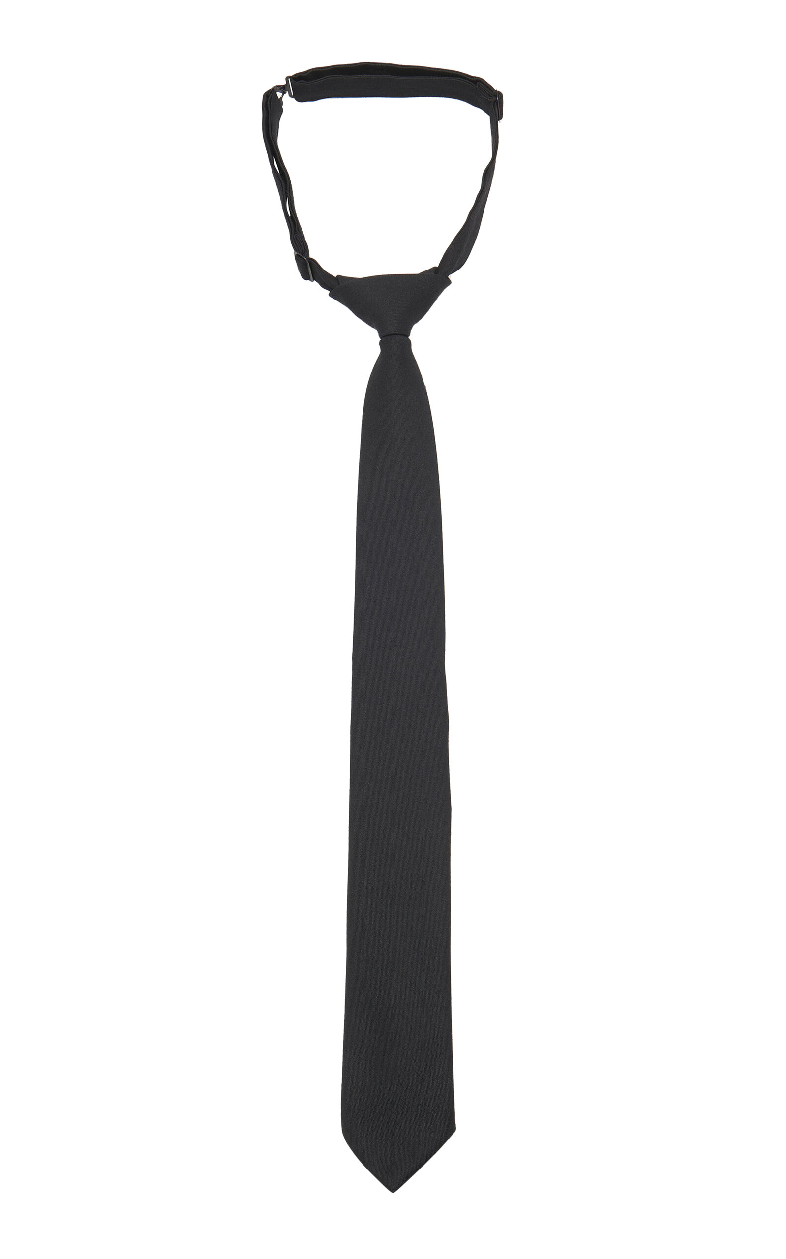 Shop Valentino Valentie Wool-silk Neck Tie In Black