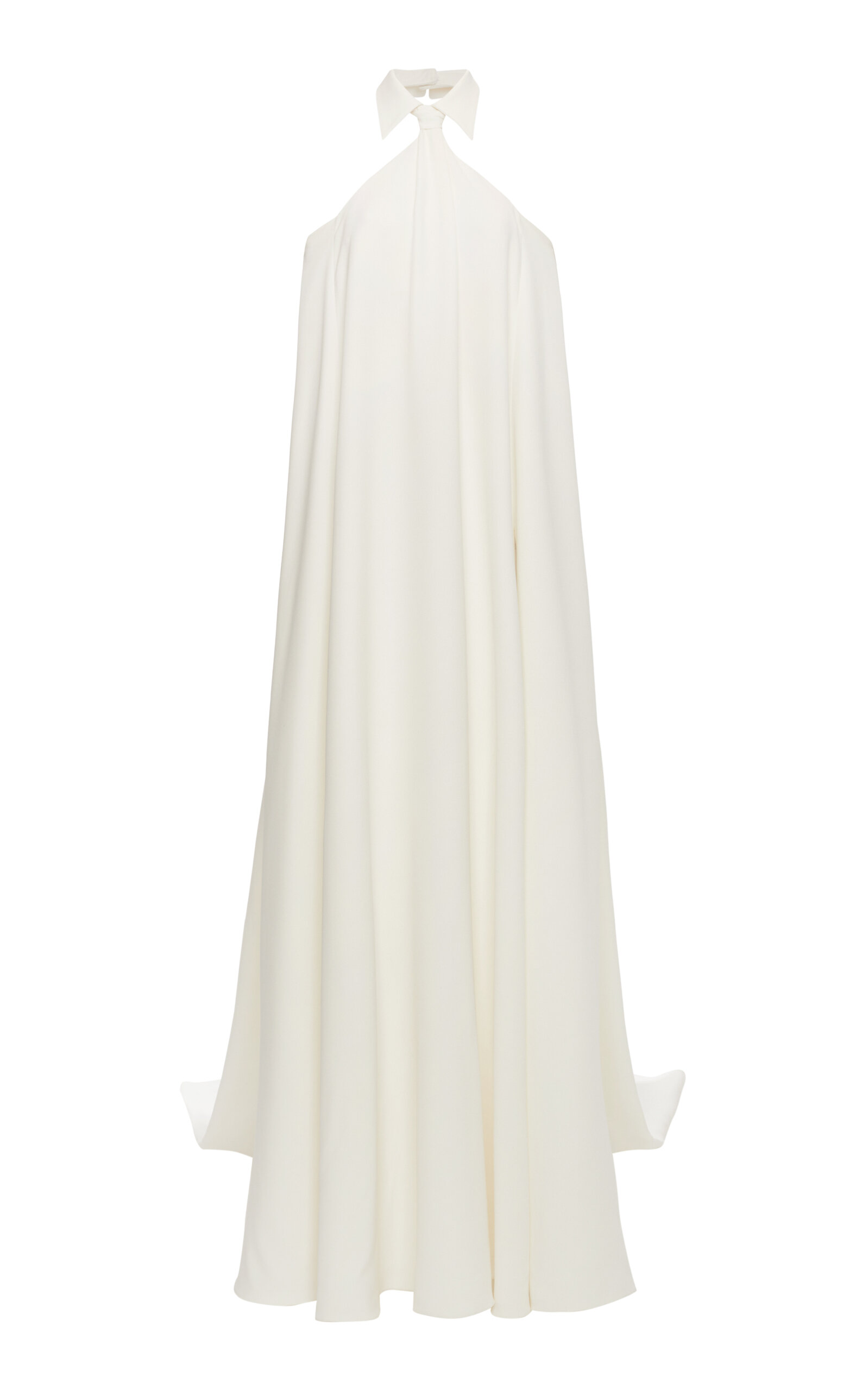 Valentino Silk Cady Cutout Gown In White