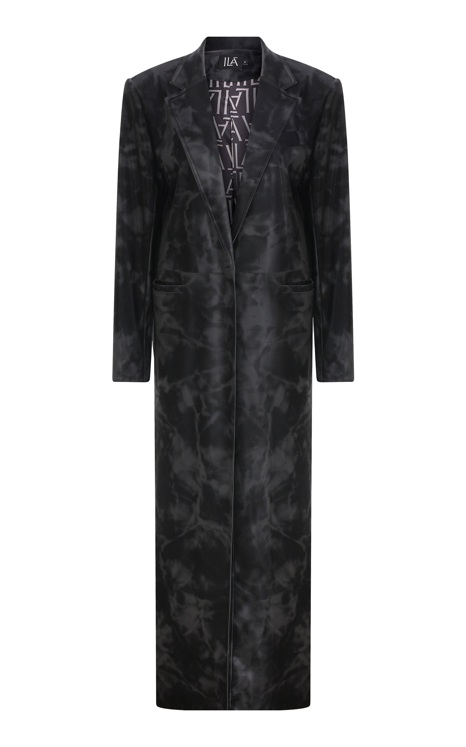 . Nina Vegan Leather Long Coat