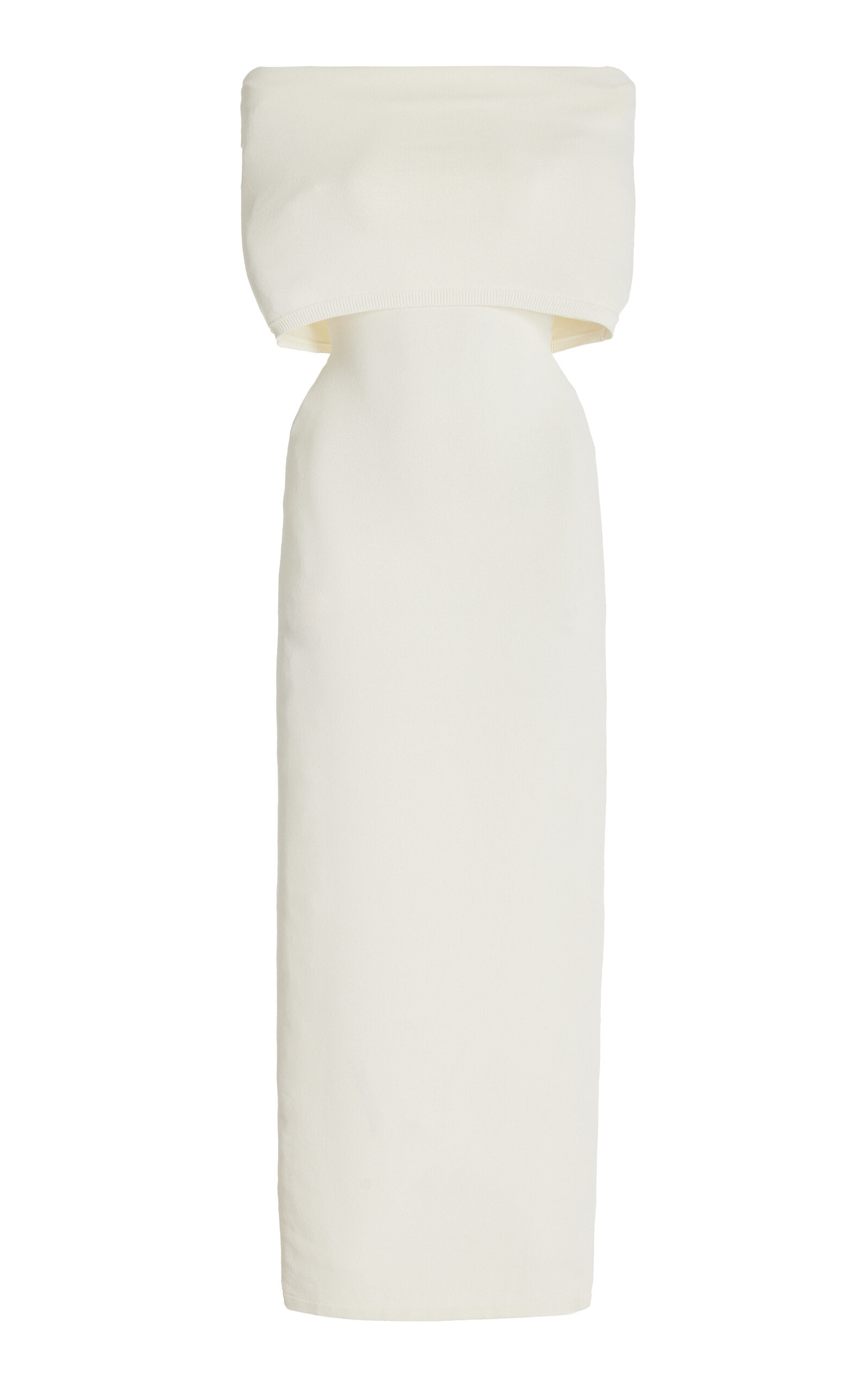 Shop Wardrobe.nyc Off Shoulder Dress In Off-white