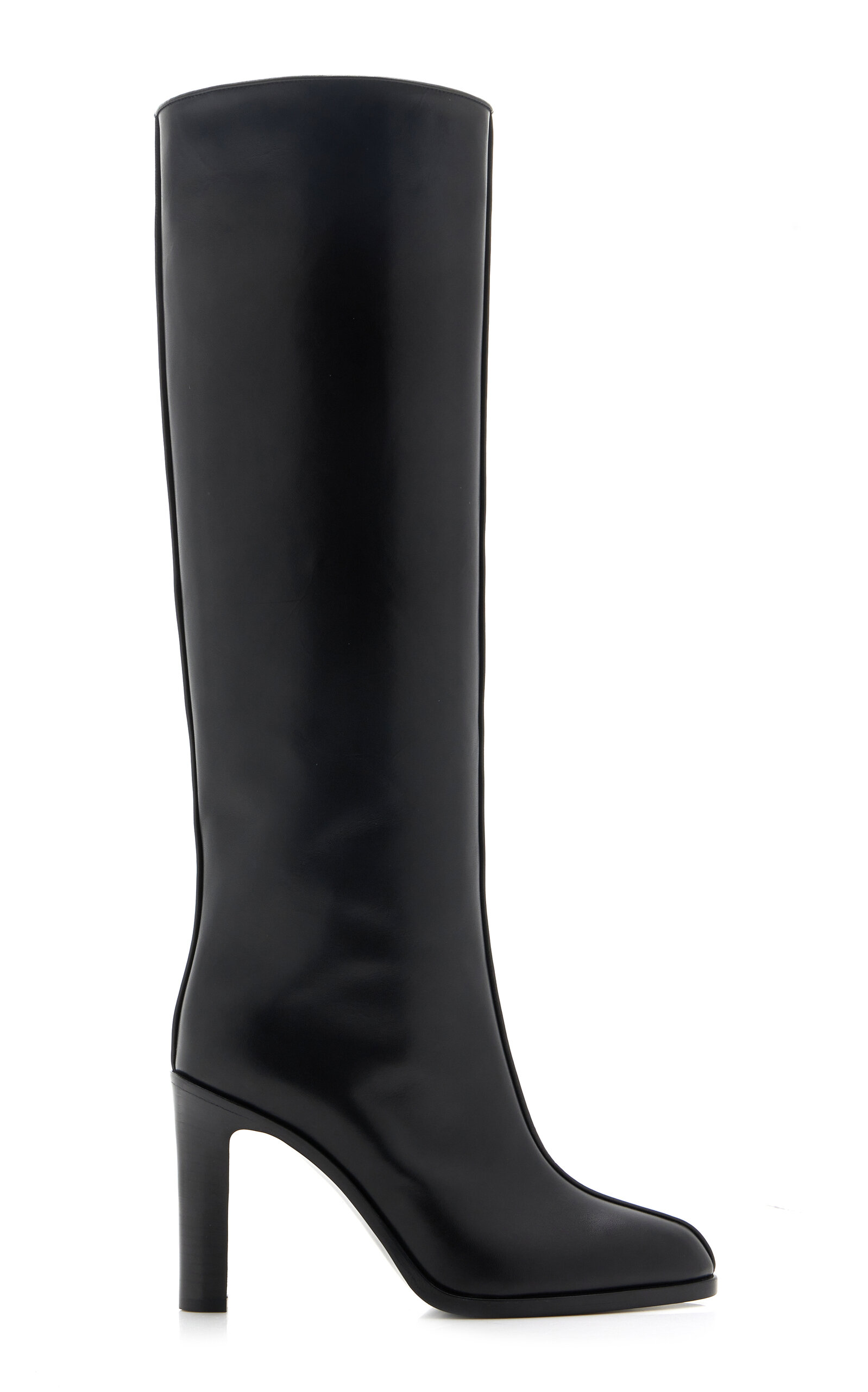 Shop The Row Wide Shaft Leather Boots In Black