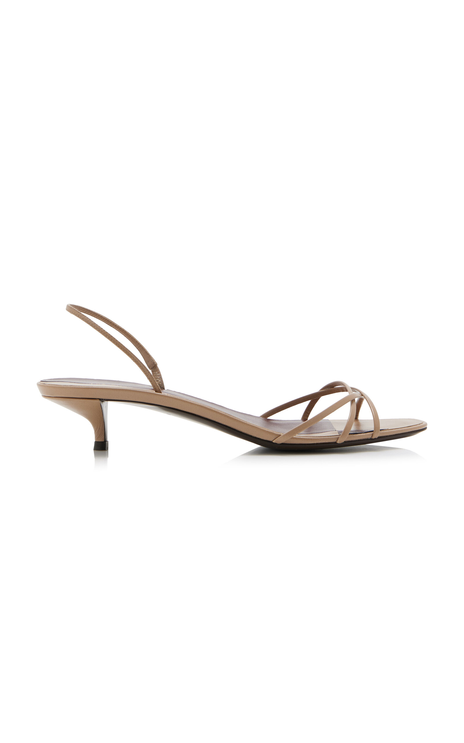 Shop The Row Harlow Leather Sandals In Neutral