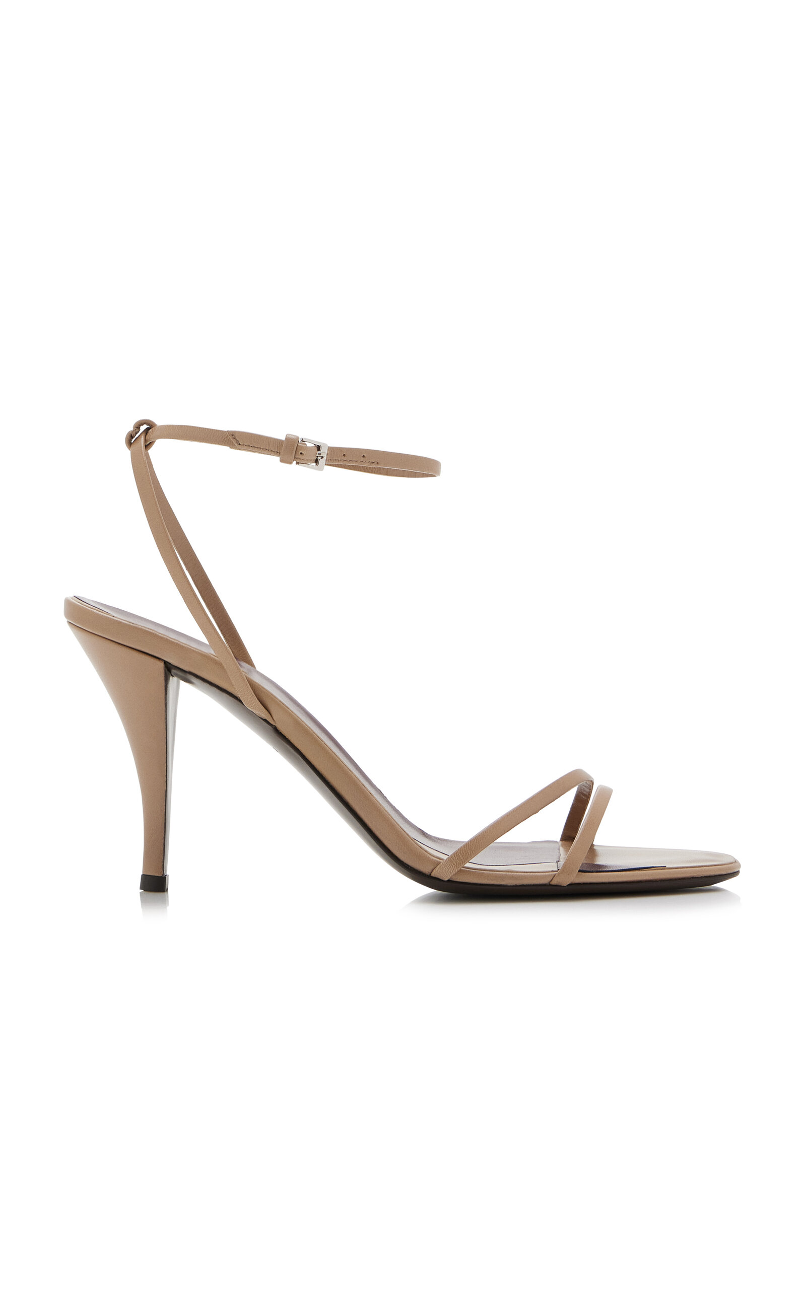 Shop The Row Cleo Leather Sandals In Neutral