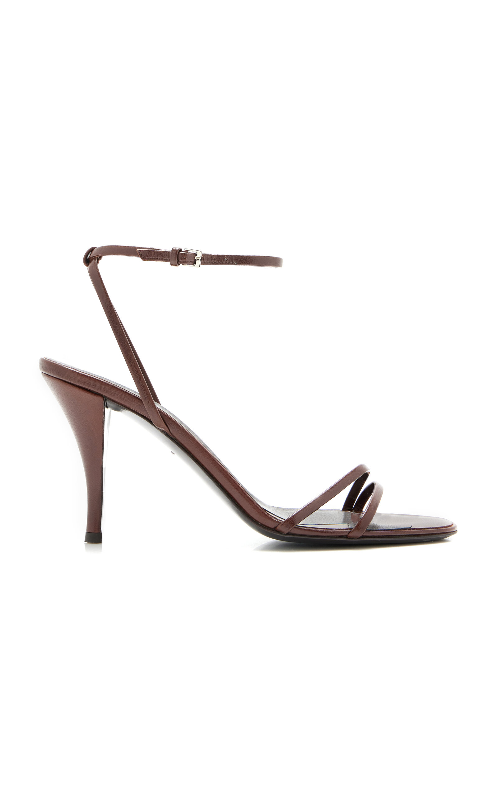 Shop The Row Cleo Leather Sandals In Brown