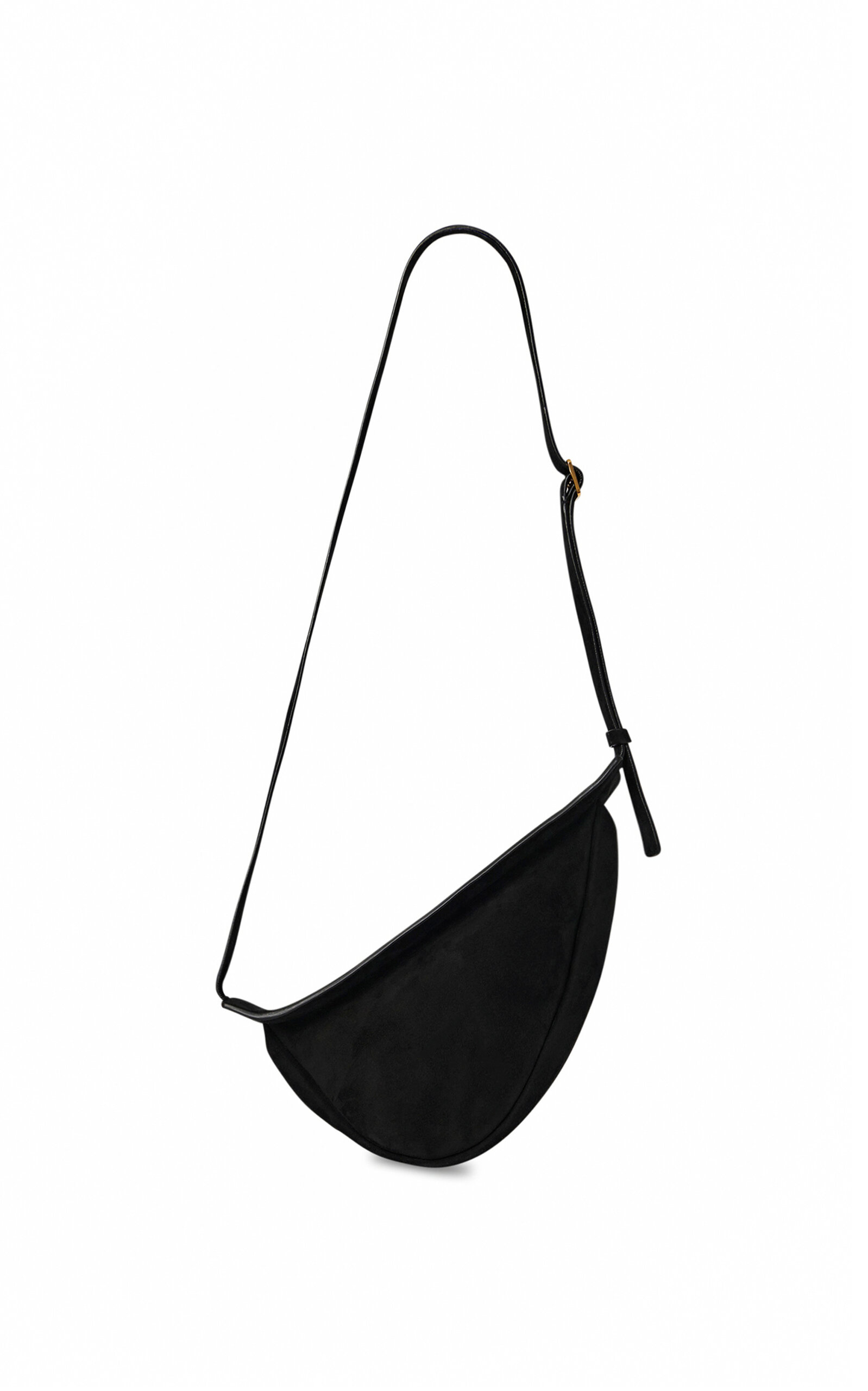 The Row Small Suede Crossbody Bag - Navy - OS