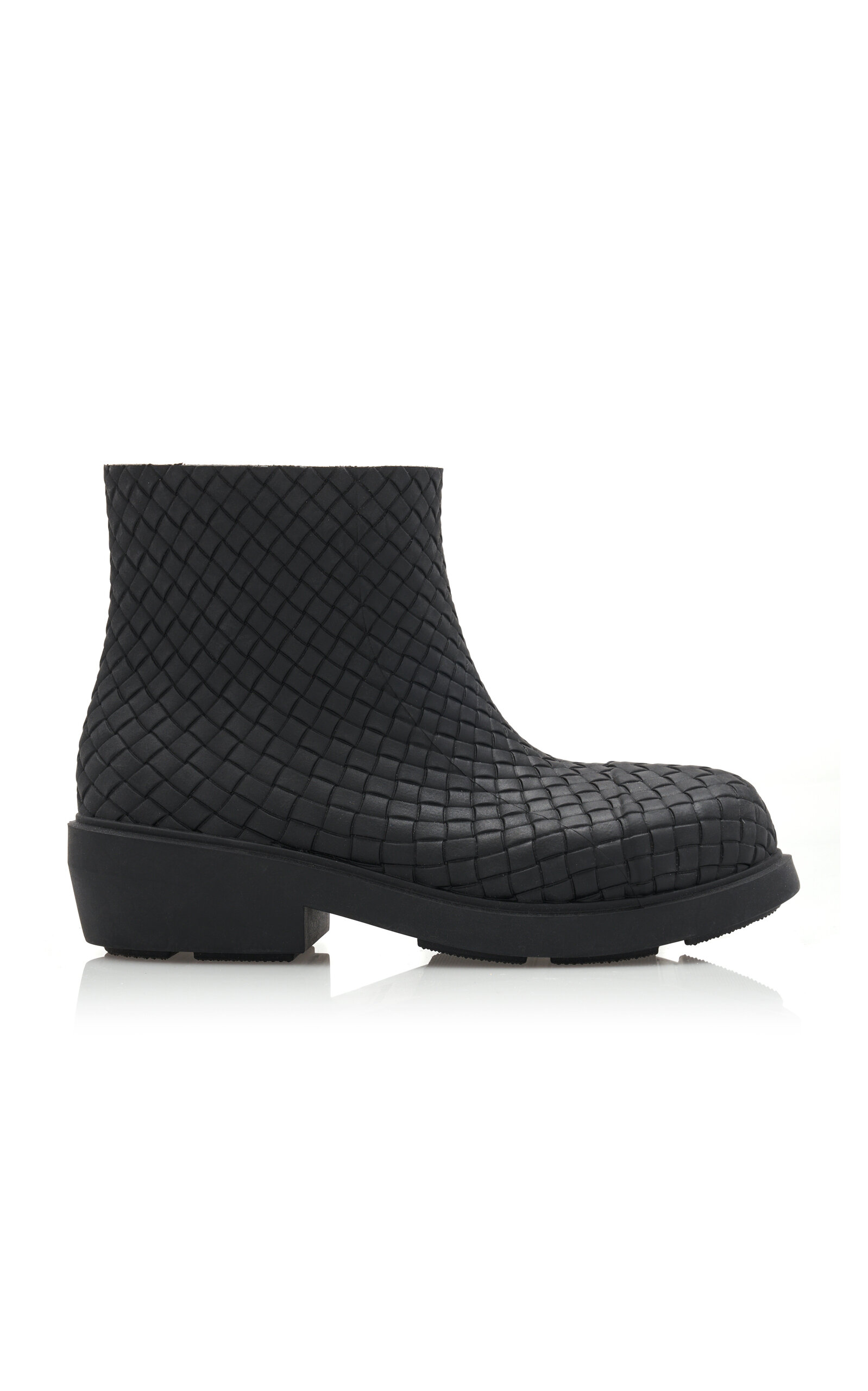 Shop Bottega Veneta Fireman Rubber Boots In Black