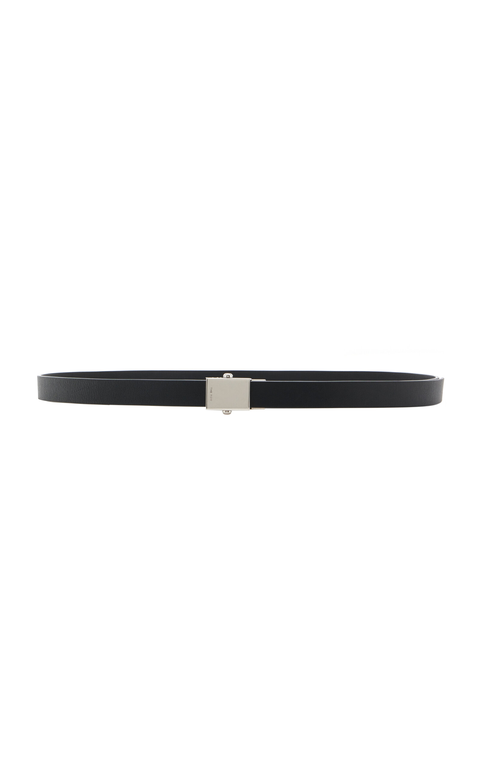 The Row Brian Leather Belt In Black