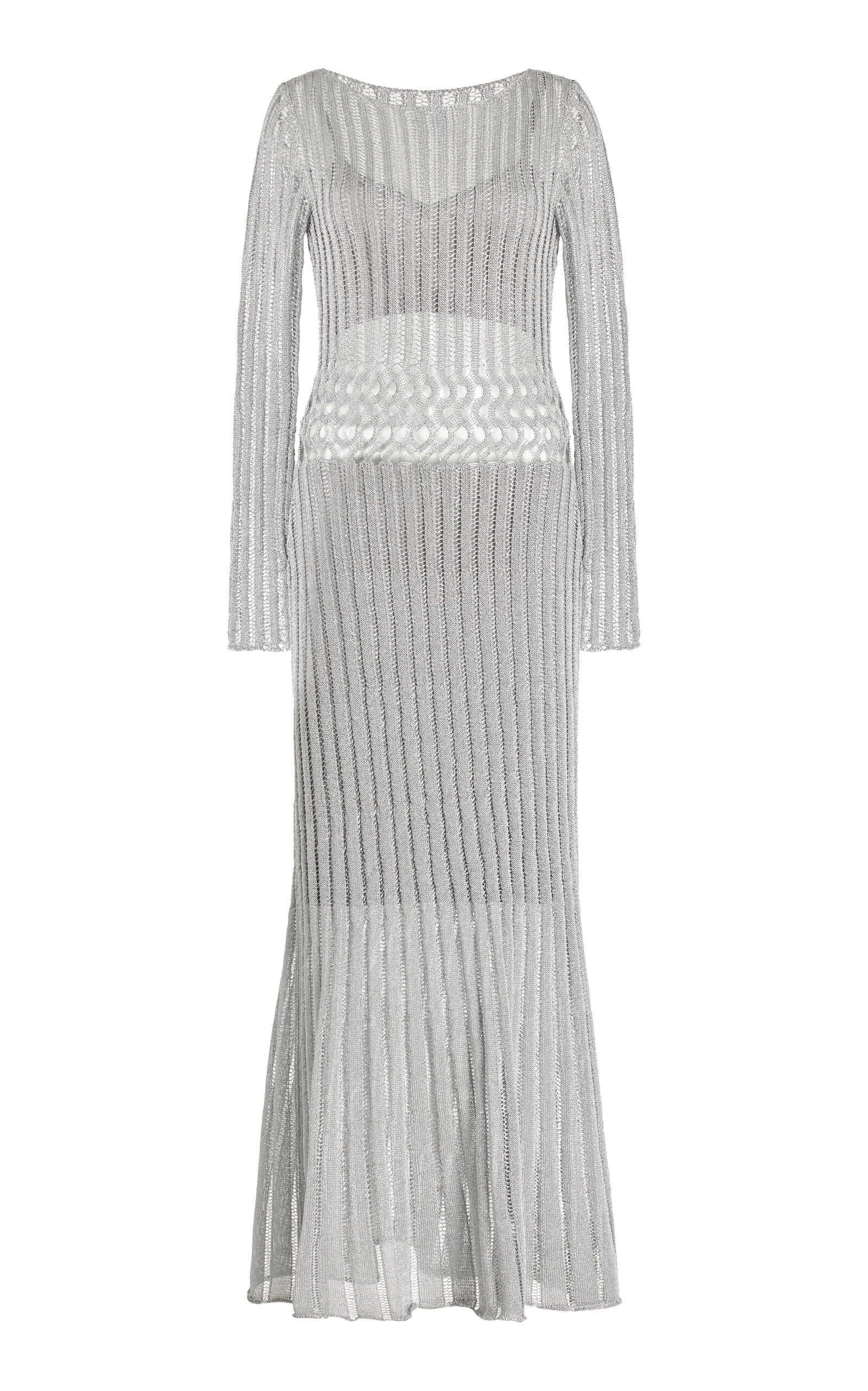 Shop Significant Other Adley Knit Maxi Dress In Grey