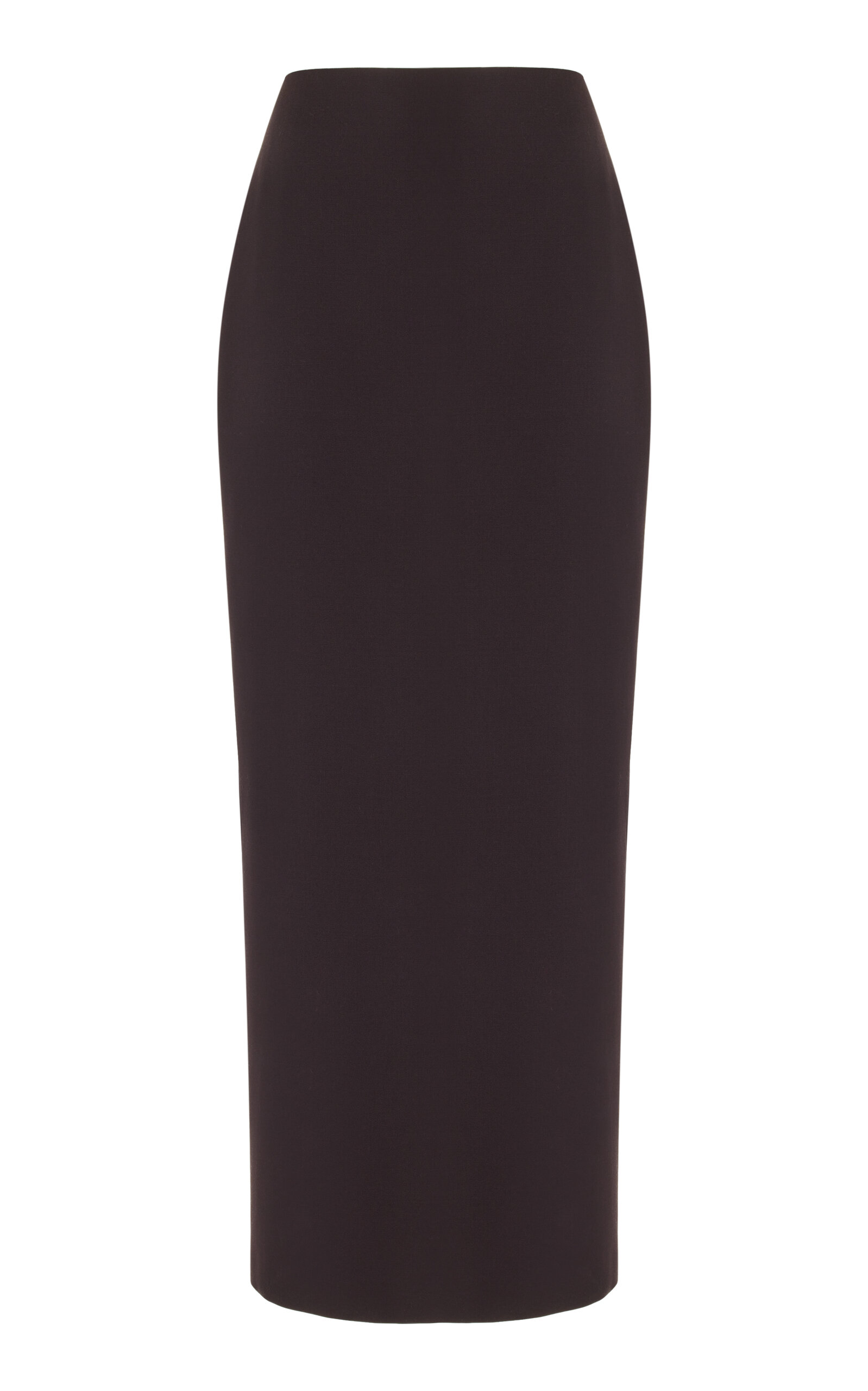 The Row Bartelle Wool Midi Skirt In Brown