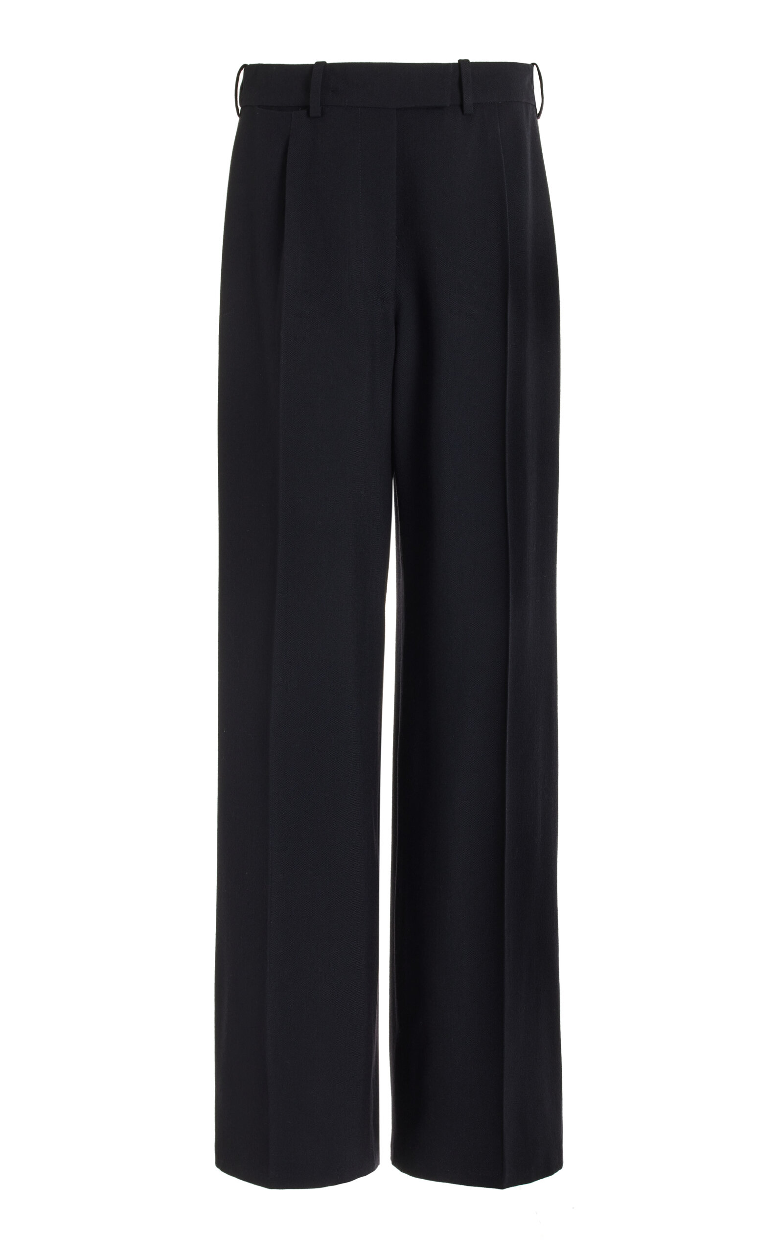 The Row Roan Oversized Canvas Pants In Navy
