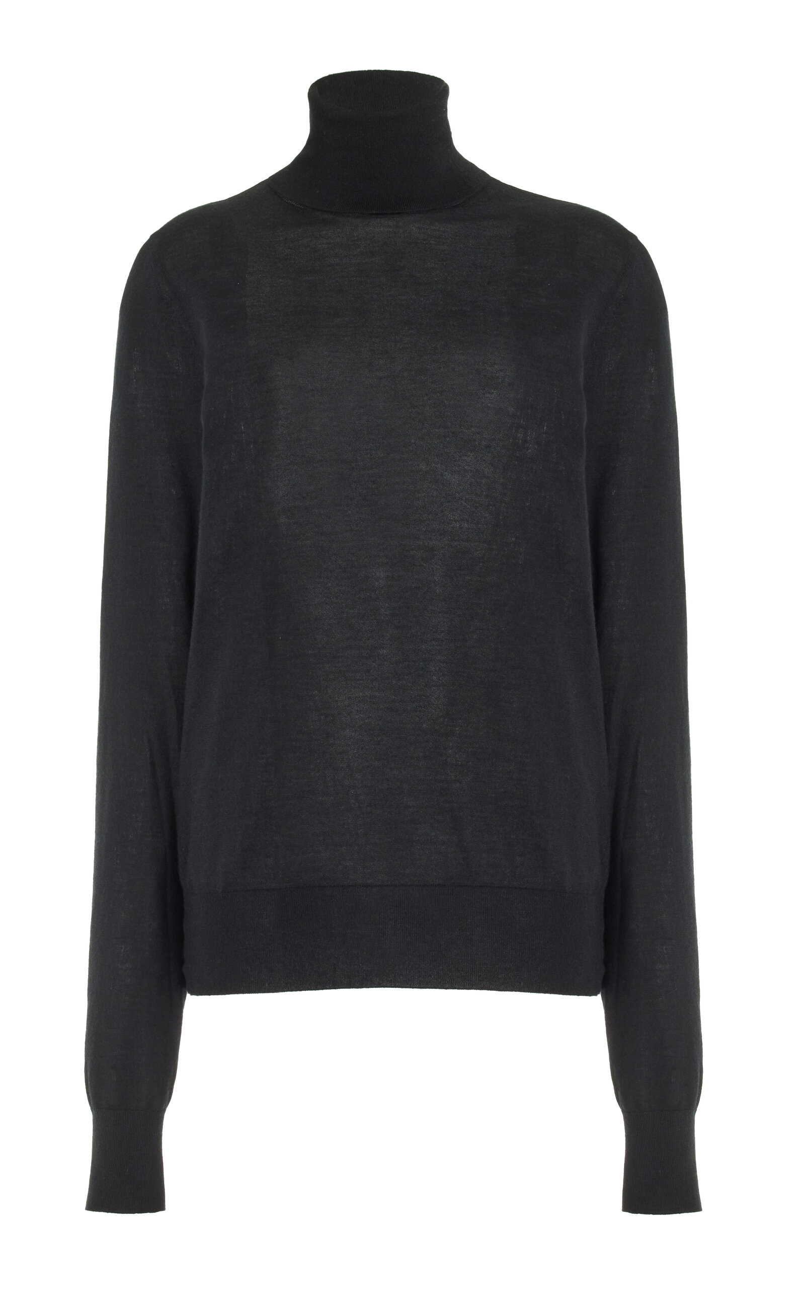 The Row Eva Cashmere Turtleneck Sweater - Black