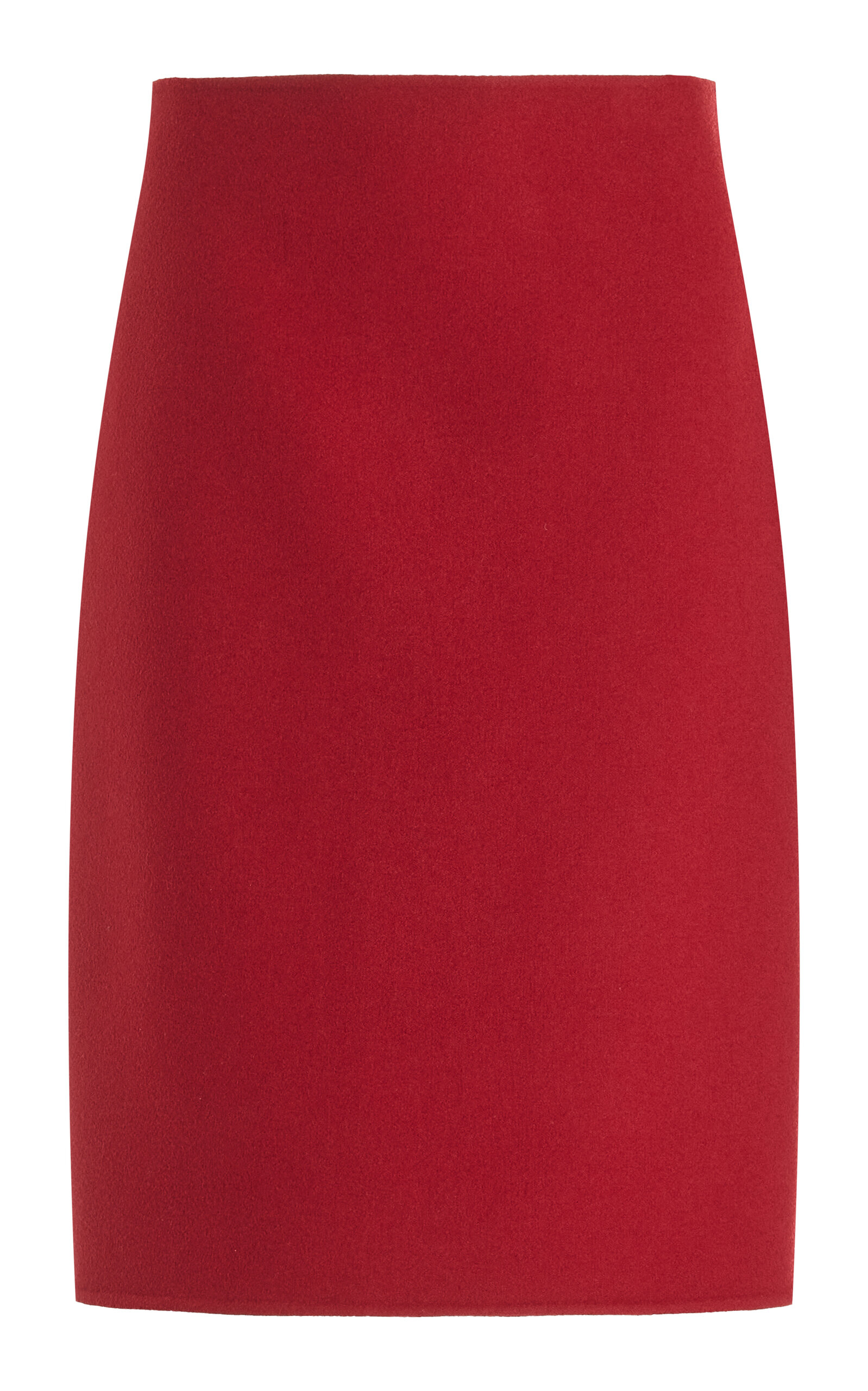 The Row Bart Cashmere Midi Skirt In Red