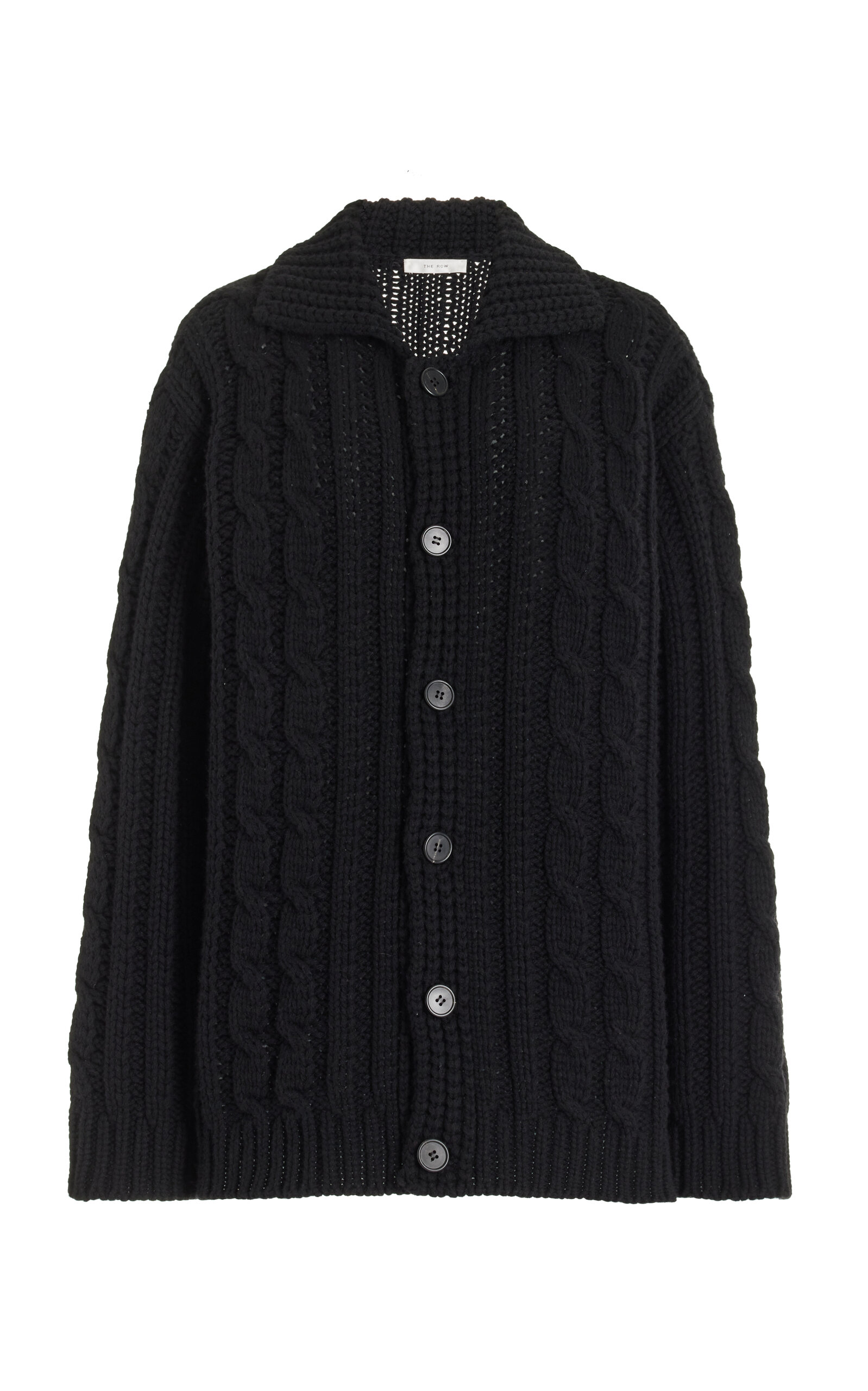 The Row Eleo Alpaca-Yak Cardigan - Black - Women's Clothing