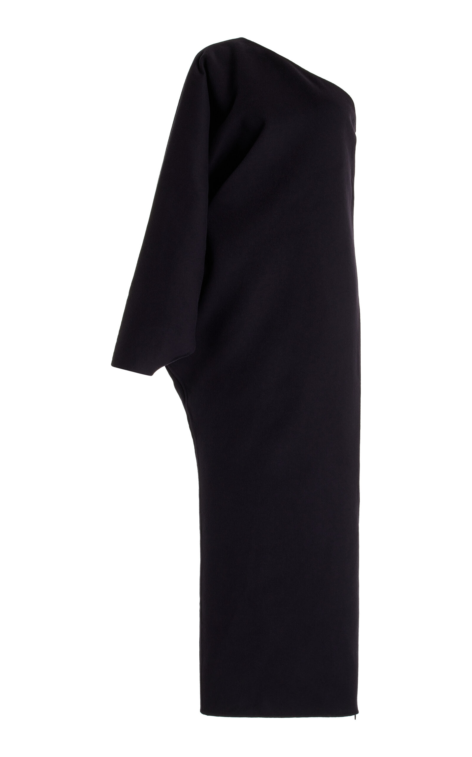 the row one shoulder dress LONG ONE-SHOULDER KNIT DRESS