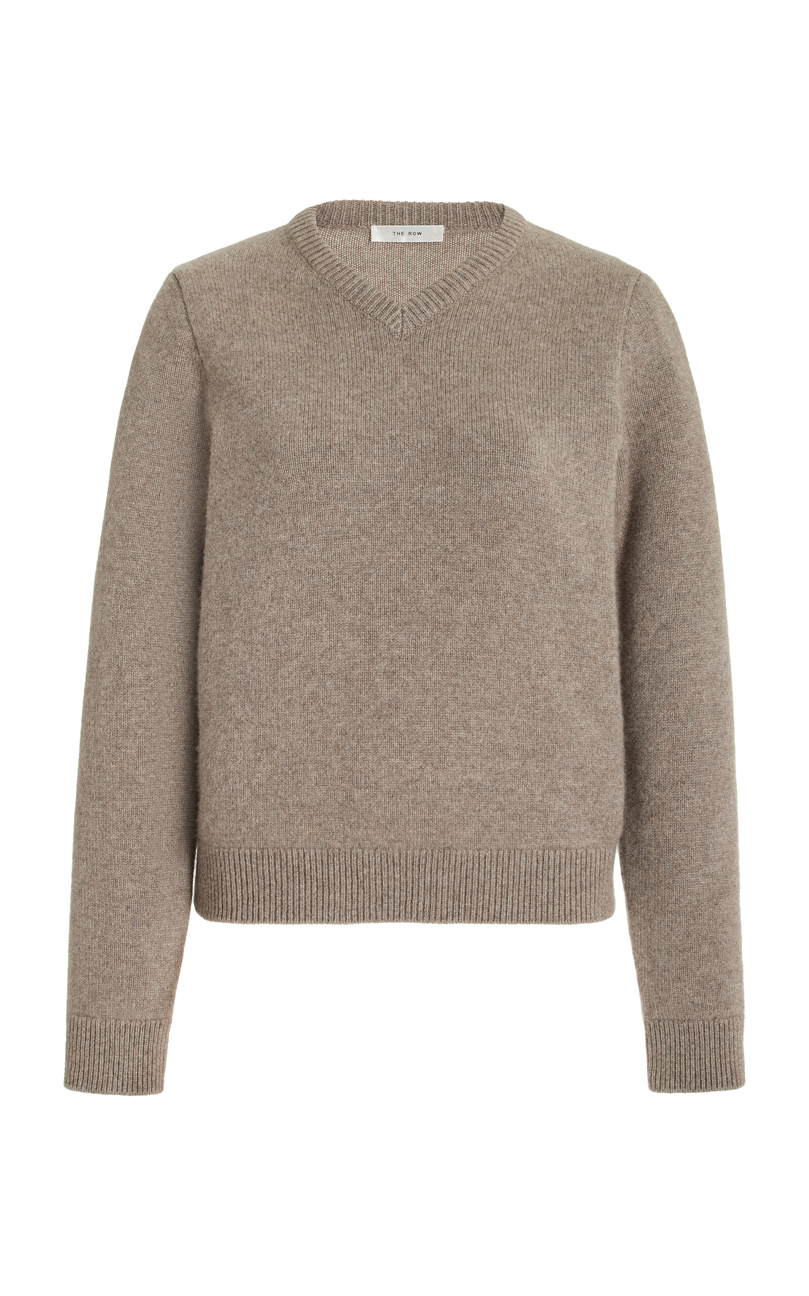 The Row Fayette Cashmere V-neck Sweater In Neutral