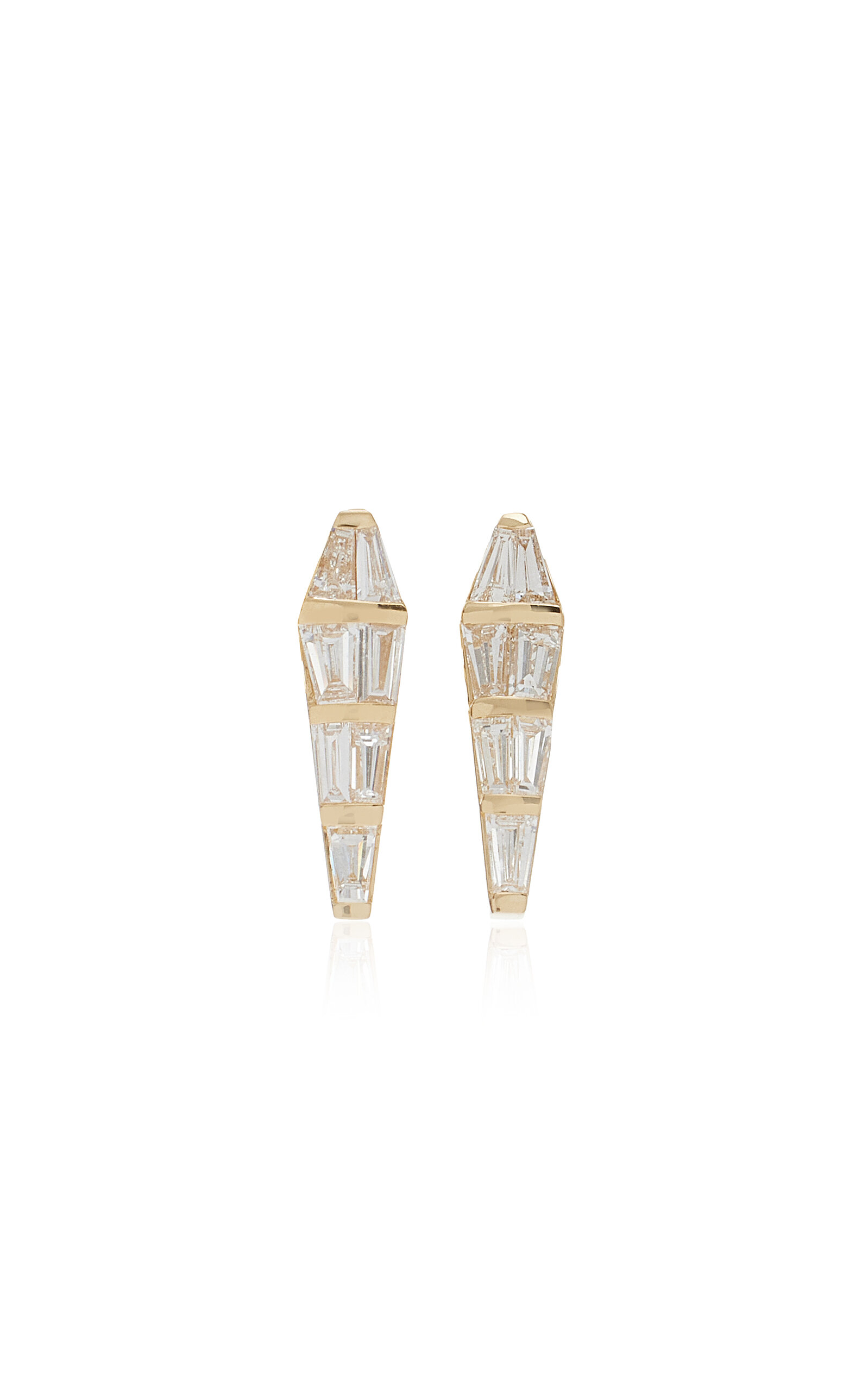 Nikos Koulis Large Spectrum 18k Gold Diamond Stud Earrings In Gold