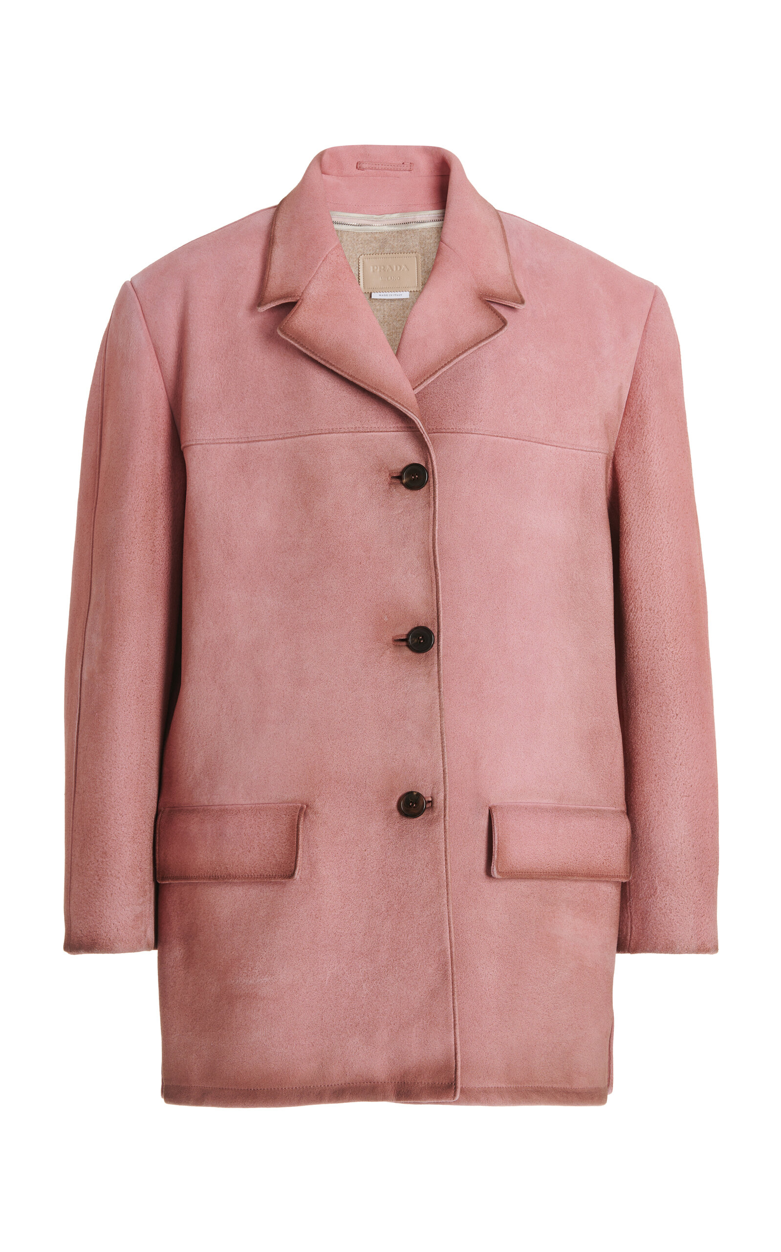 Prada Waxed Suede Coat