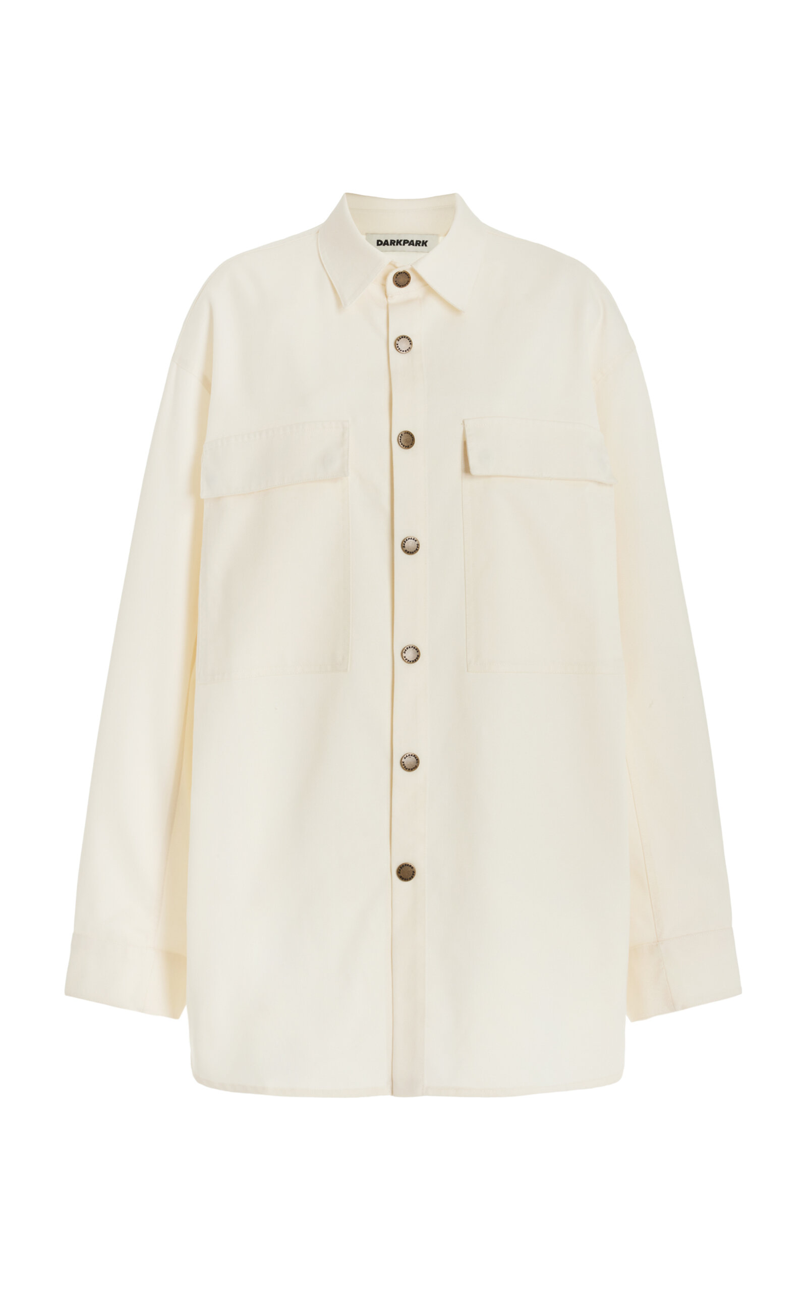 DARKPARK Julie Oversized Wool Shirt - Ivory - Men's Clothing
