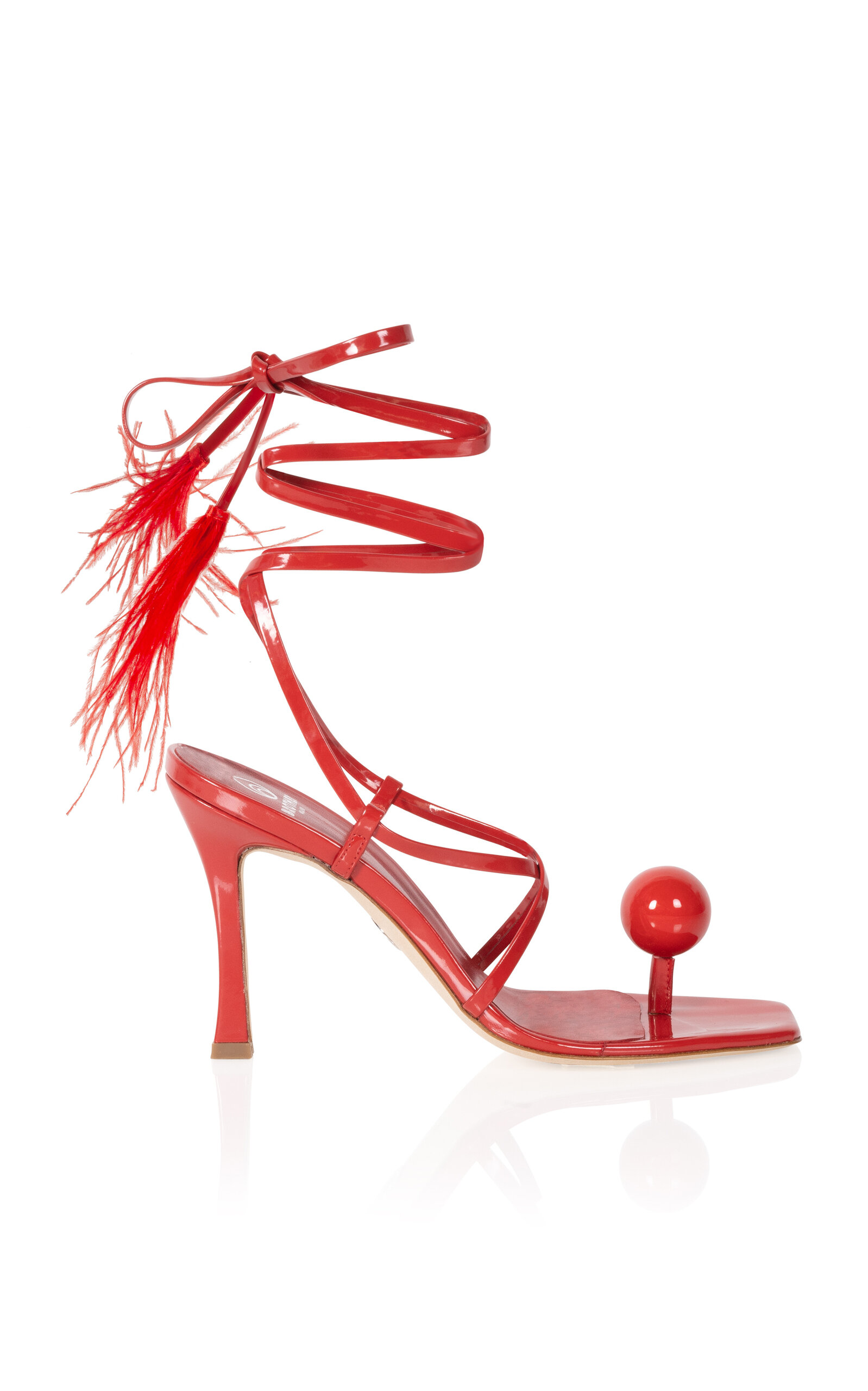 Brother Vellies Women's Globe Patent Leather Sandals