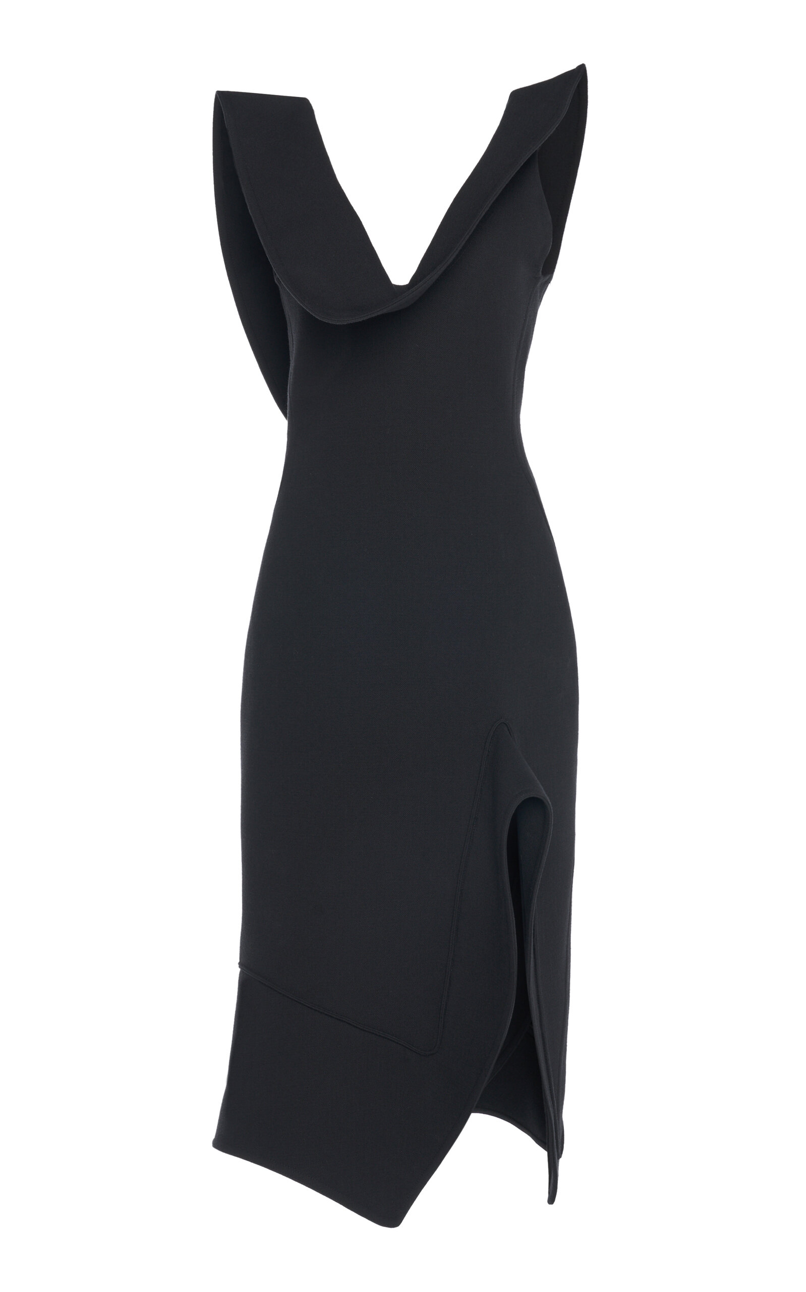 Bottega Veneta Draped Knit Midi Dress