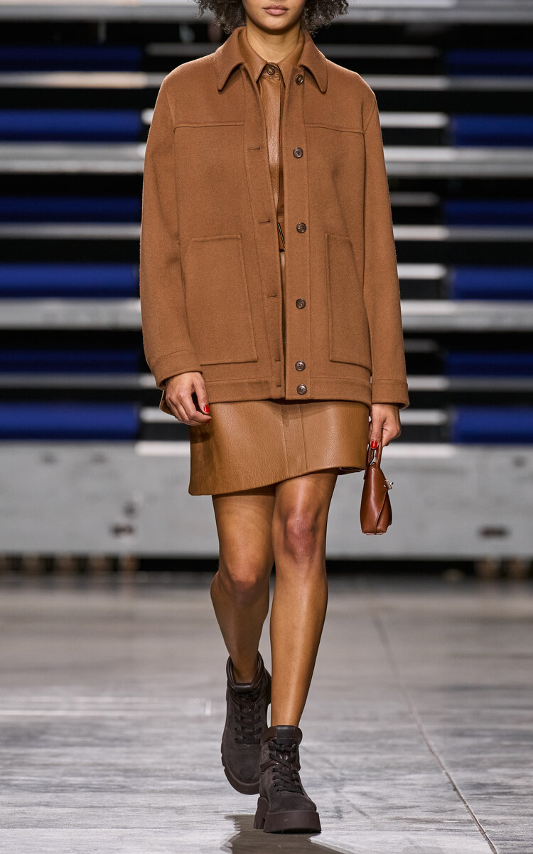 Akris Women's Goat Suede Mini Dress