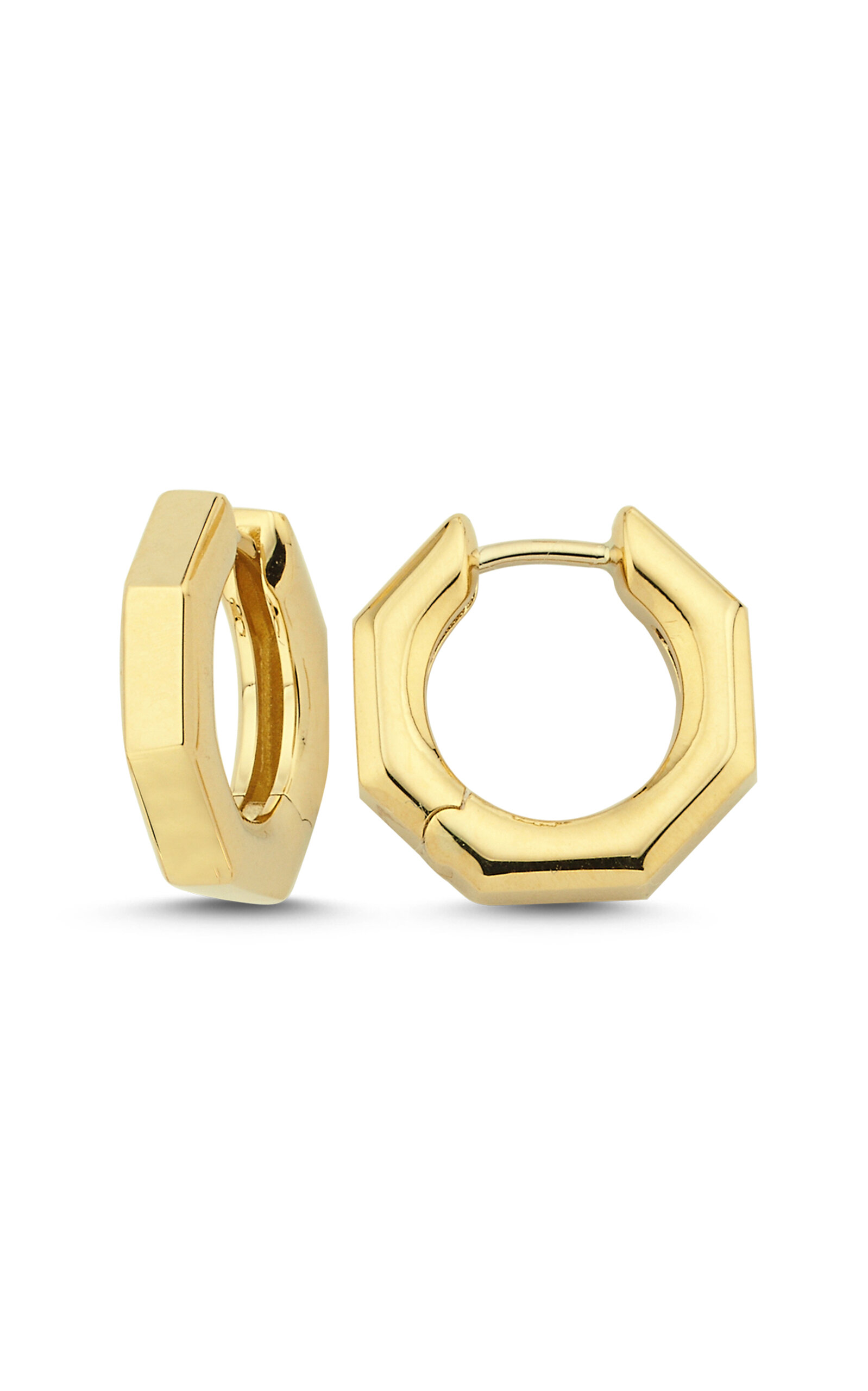 ASCHER 18K GOLD MEDIUM BUBBLE HOOP EARRINGS