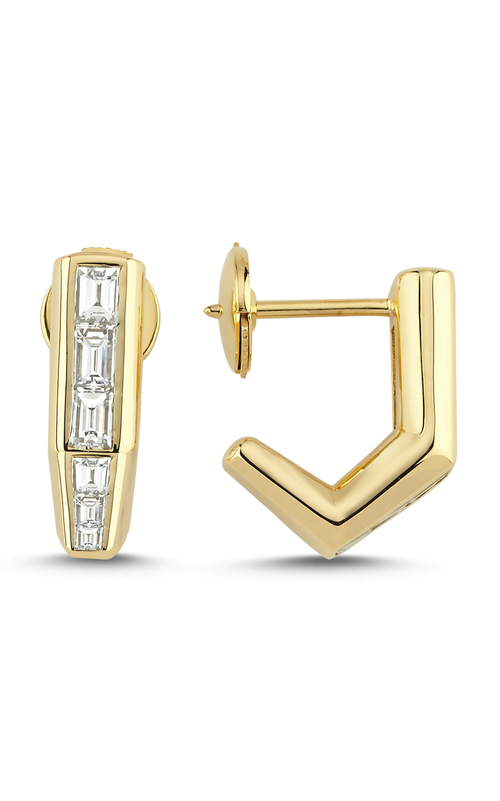Ascher Women's 18k Gold Bubble Callisto Diamond Earrings