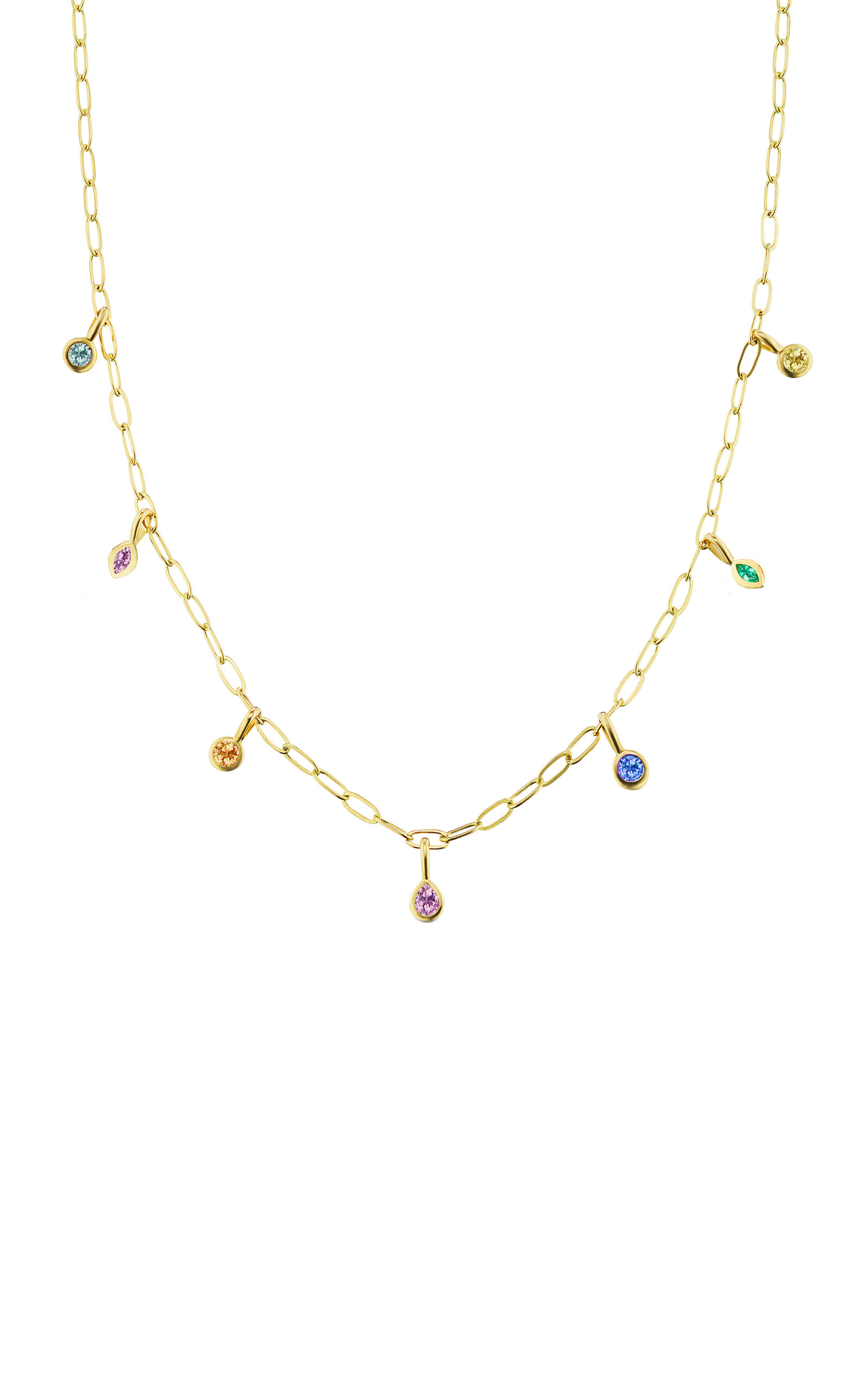 Shop Sorellina 18k Gold Multi-shape Bezel Necklace