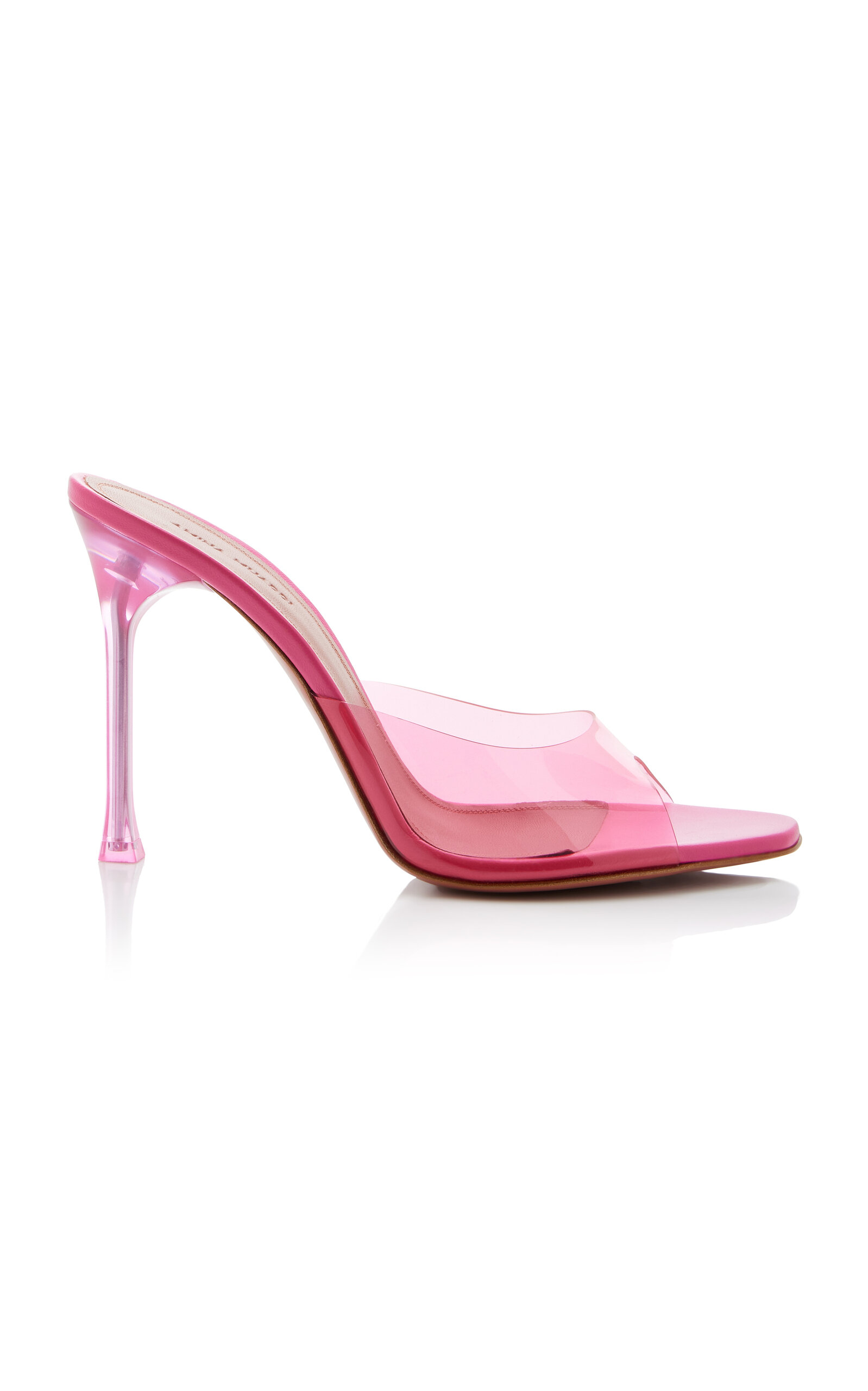 Amina Muaddi - Alexa PVC Sandals - Pink - IT 40 - Moda Operandi
