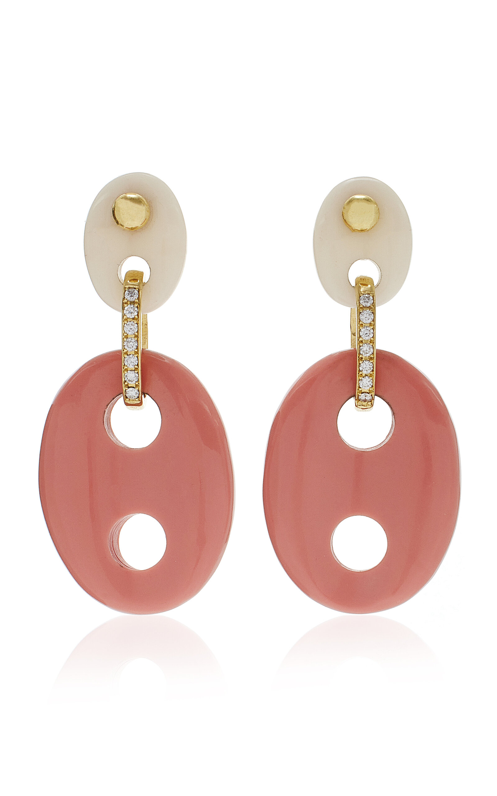 Jenna Blake Women's 18K Gold Multi-Stone Mariner Link Earrings