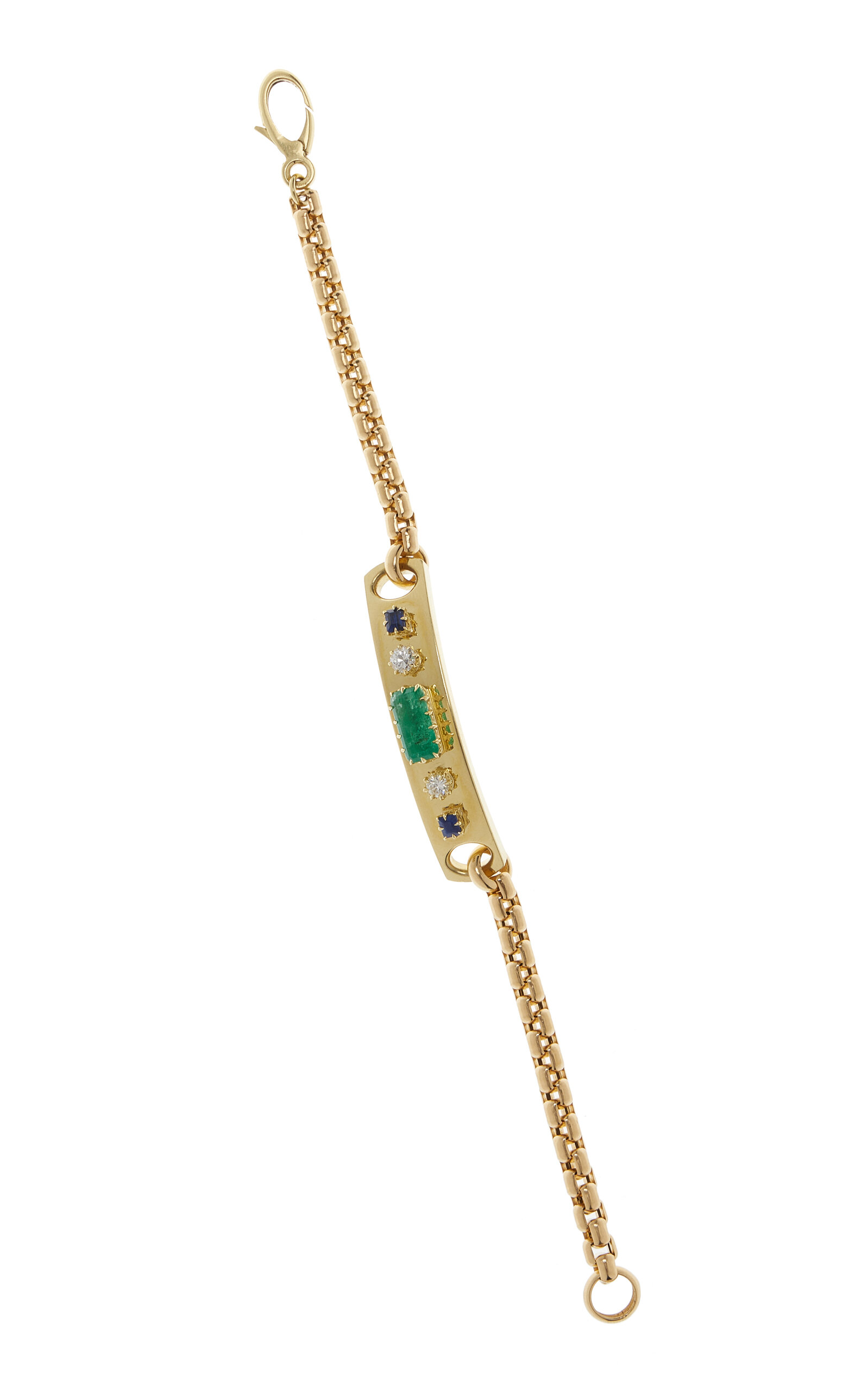 Jenna Blake Women's 18K Gold Morse Code Multi-Stone Bracelet